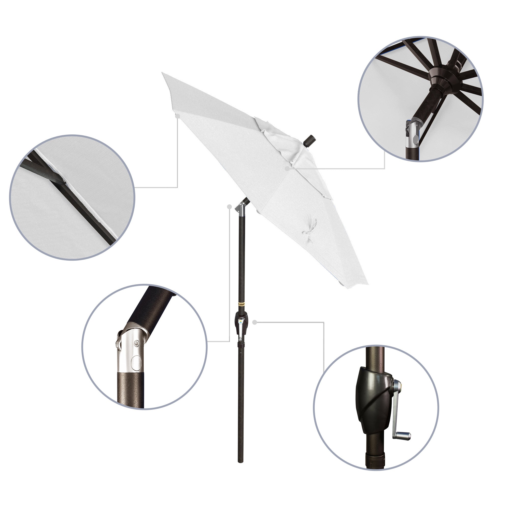 6' Pacific Trail Series Patio Umbrella - Sunbrella Fabric