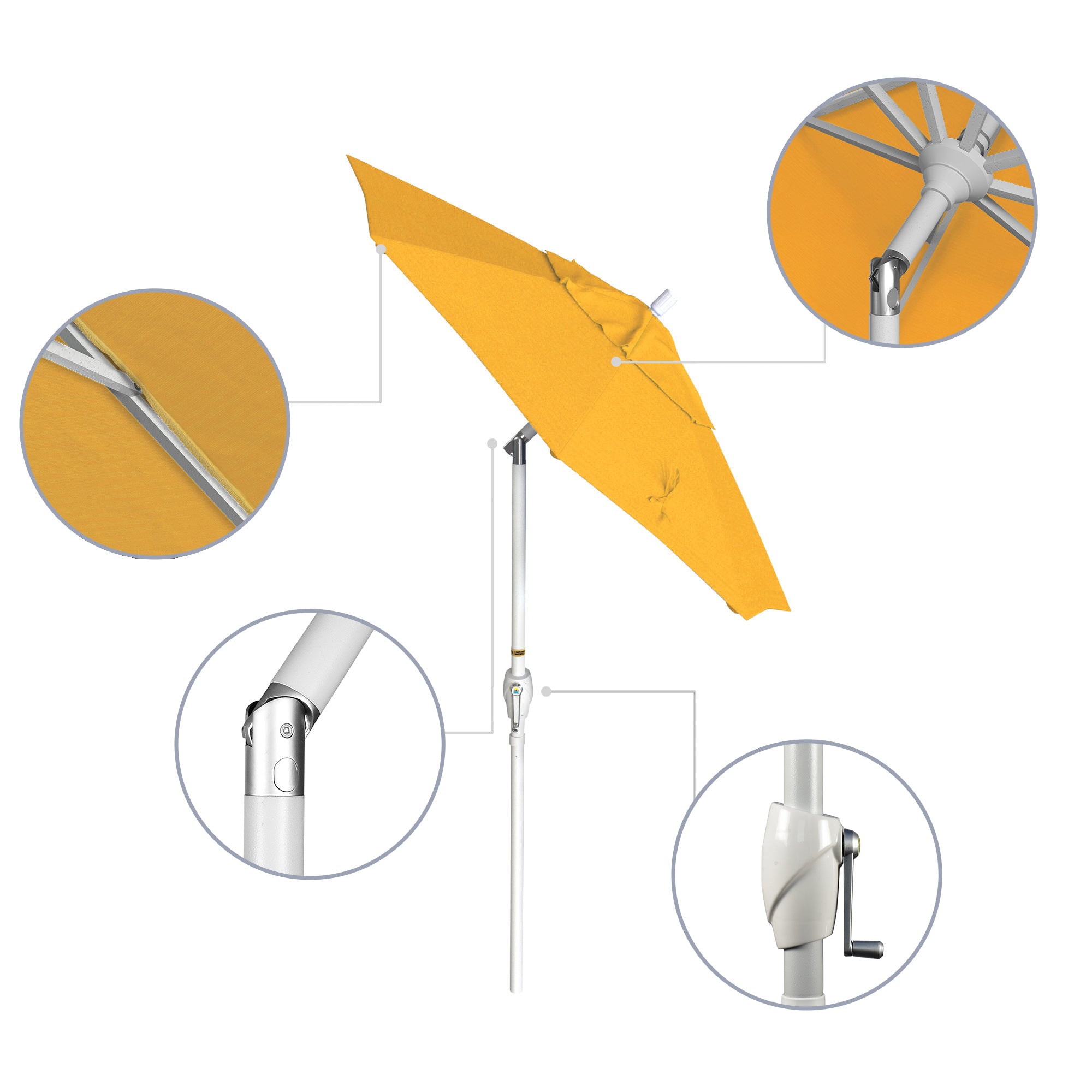 6' Pacific Trail Series Patio Umbrella - Sunbrella Fabric