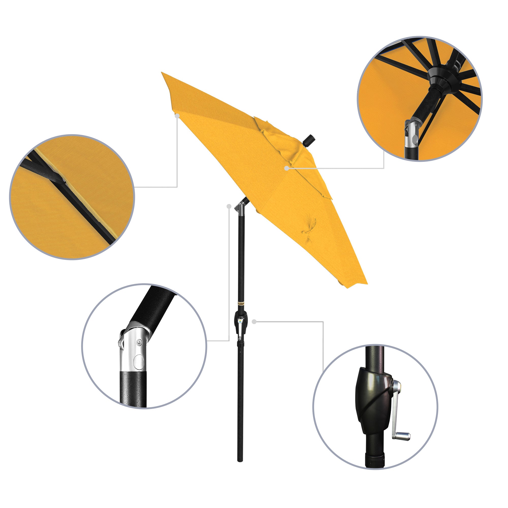 6' Pacific Trail Series Patio Umbrella - Sunbrella Fabric