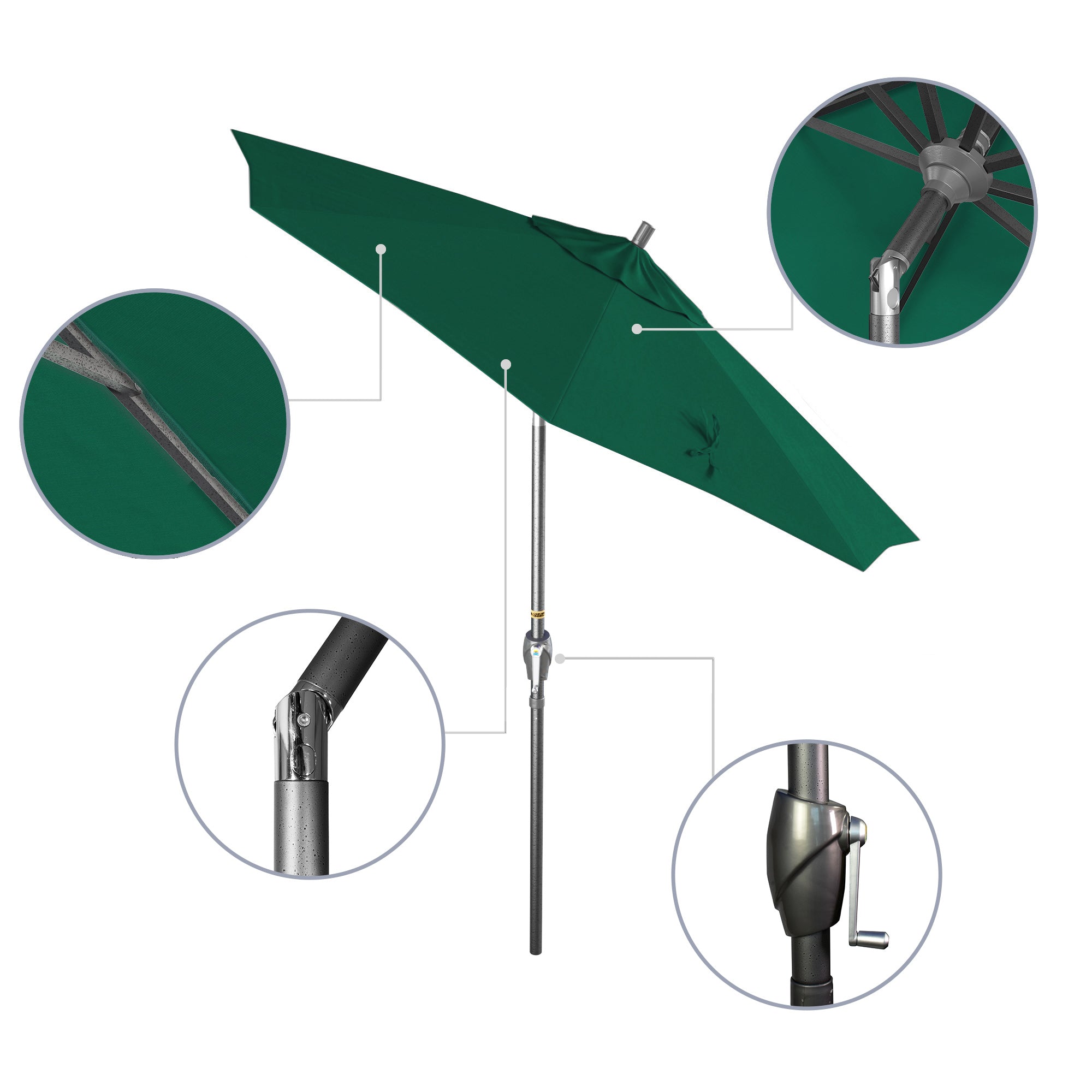 7.5' Pacific Trail Series Patio Umbrella - Sunbrella Fabric