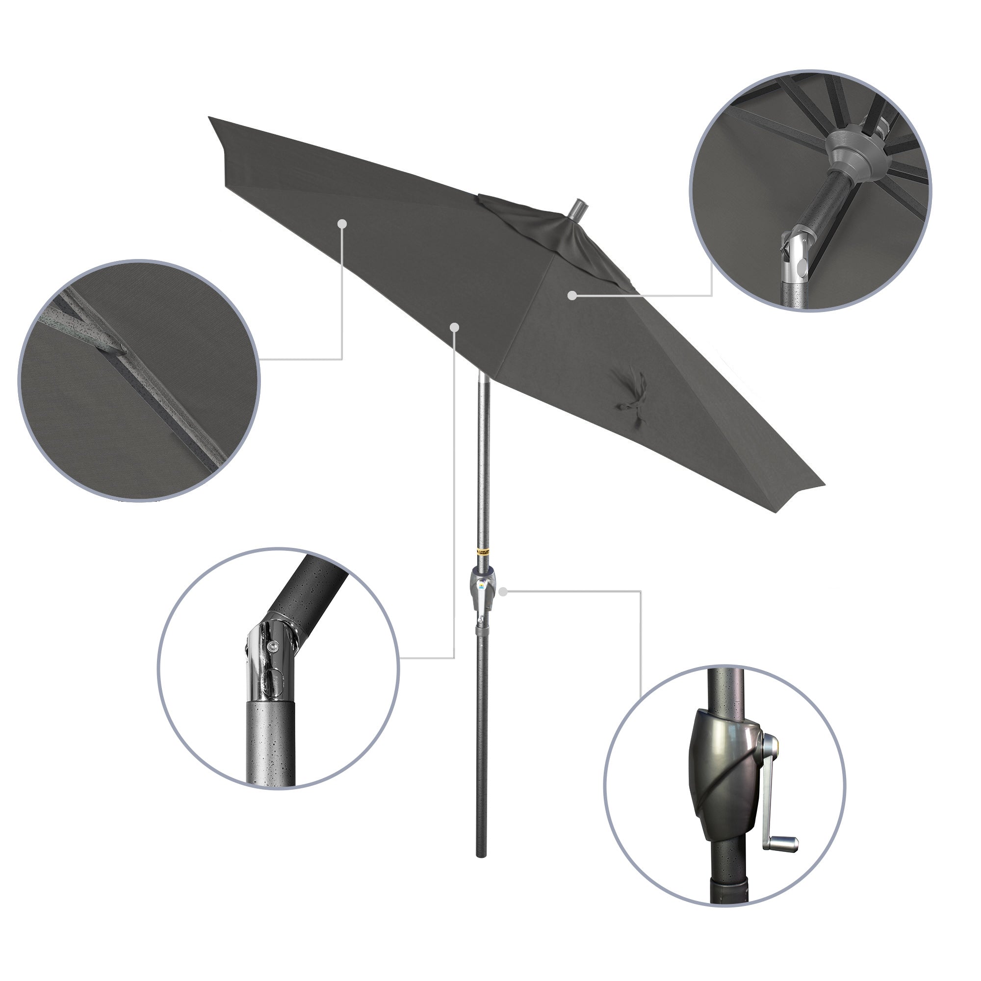 7.5' Pacific Trail Series Patio Umbrella - Sunbrella Fabric