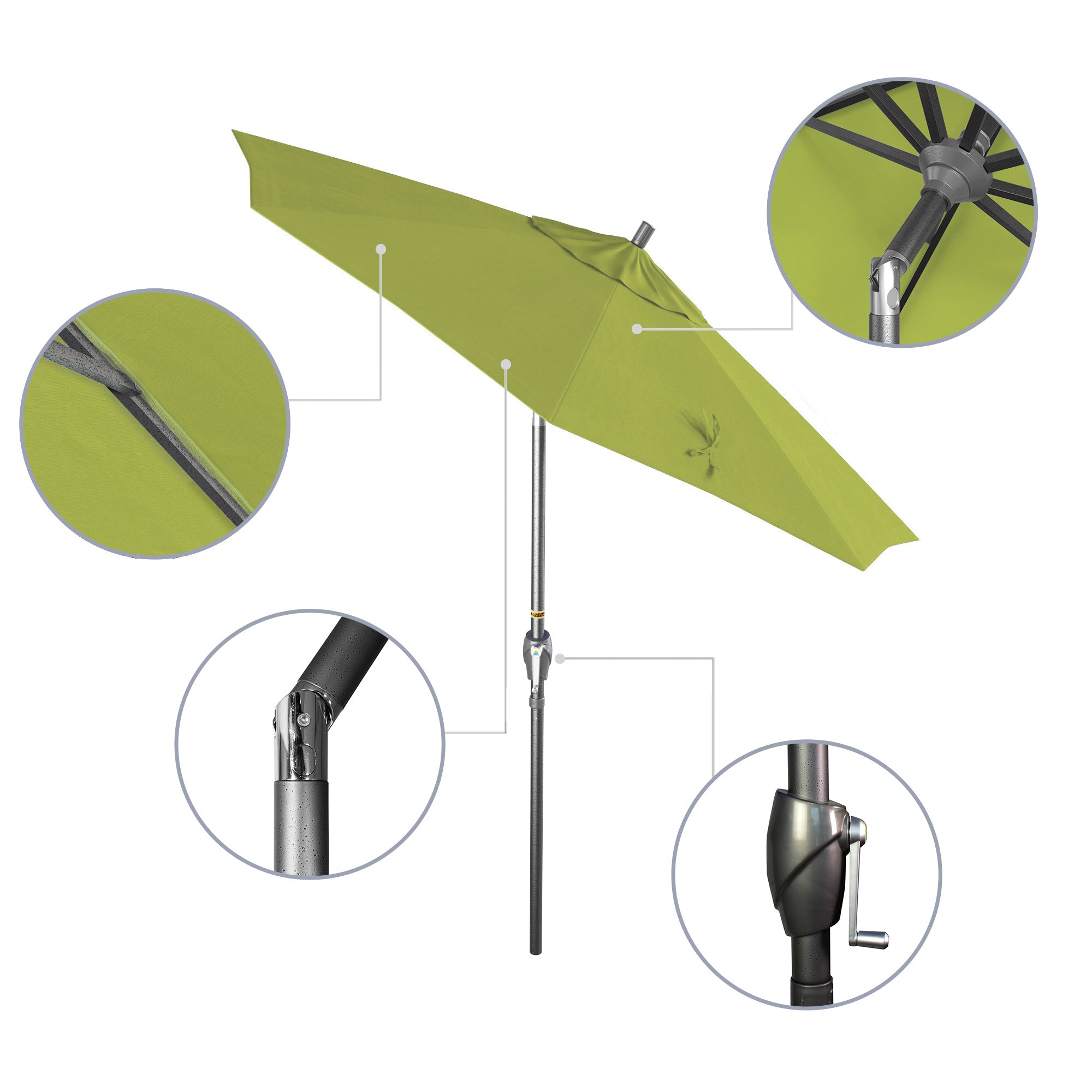 7.5' Pacific Trail Series Patio Umbrella - Sunbrella Fabric