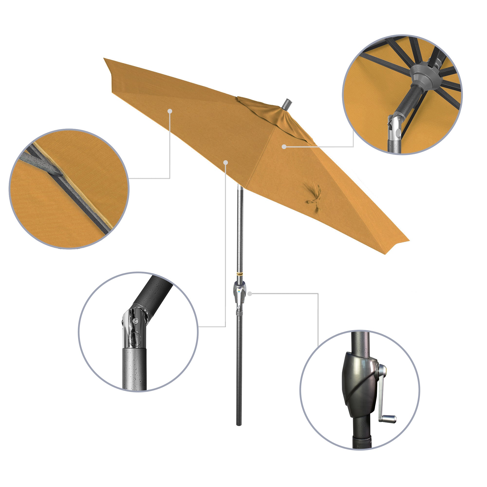 7.5' Pacific Trail Series Patio Umbrella - Sunbrella Fabric