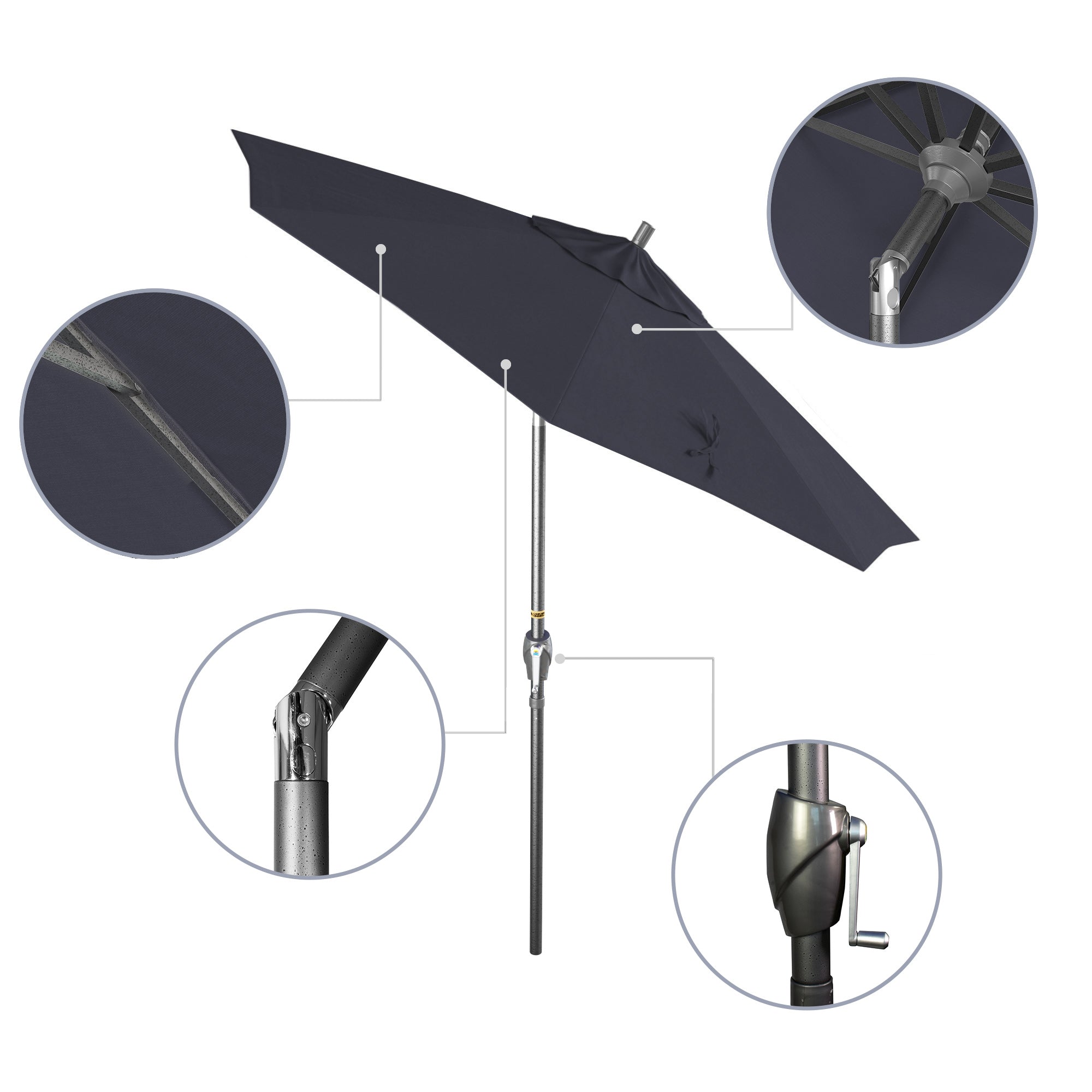 7.5' Pacific Trail Series Patio Umbrella - Sunbrella Fabric