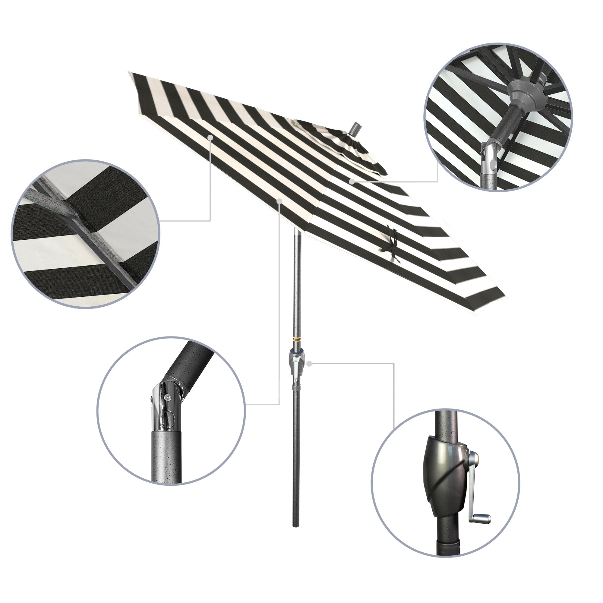 7.5' Pacific Trail Series Patio Umbrella - Sunbrella Fabric