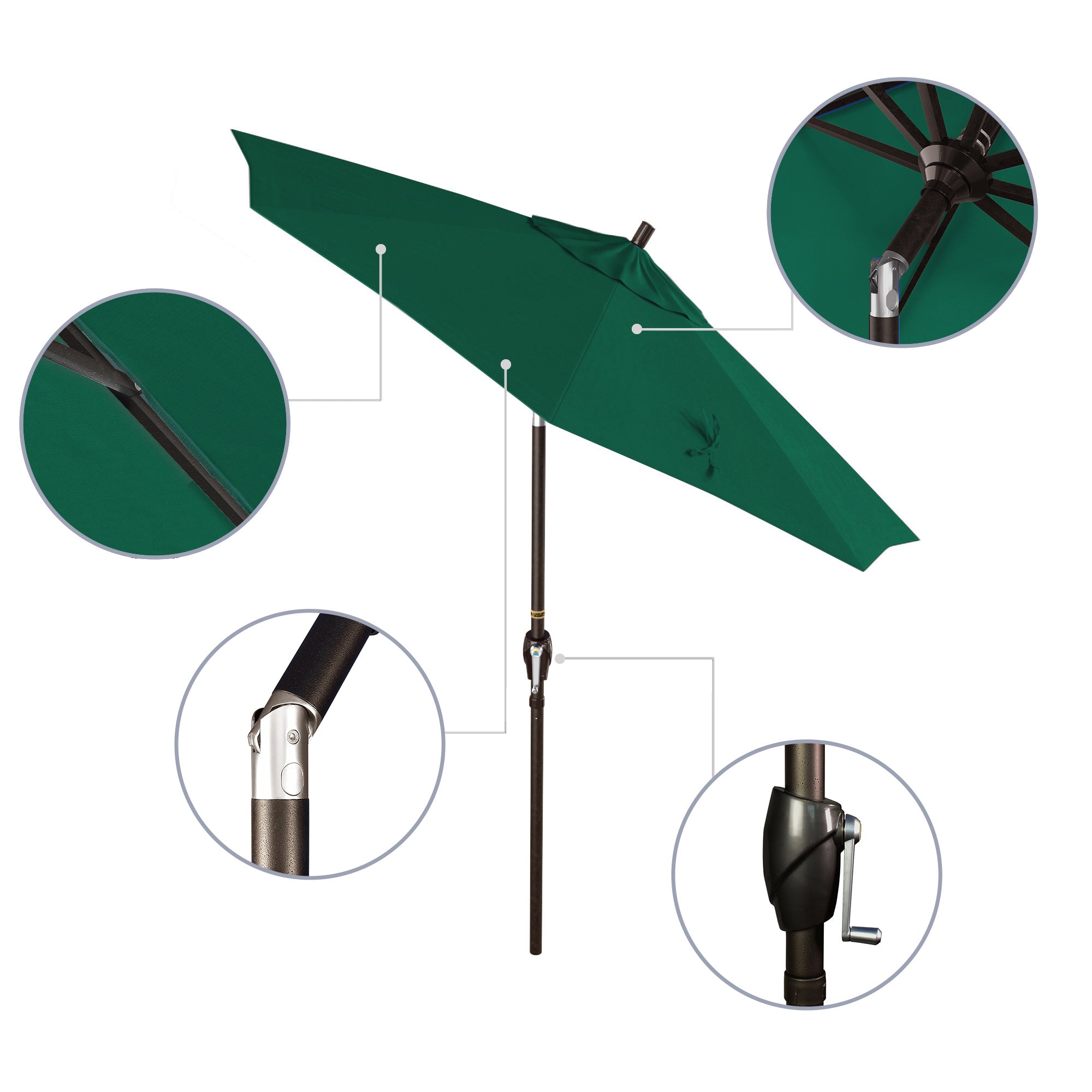 7.5' Pacific Trail Series Patio Umbrella - Sunbrella Fabric