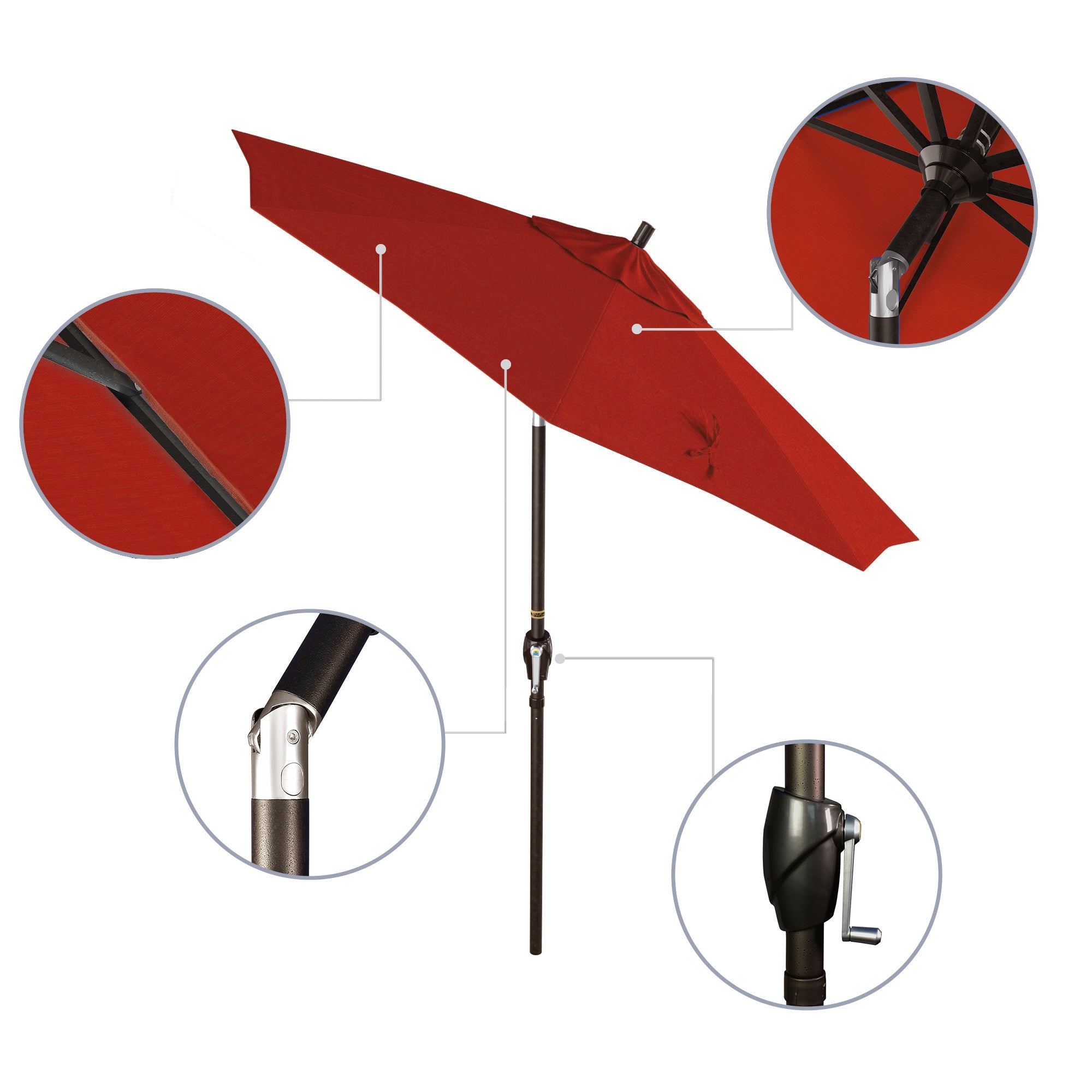 7.5' Pacific Trail Series Patio Umbrella - Sunbrella Fabric