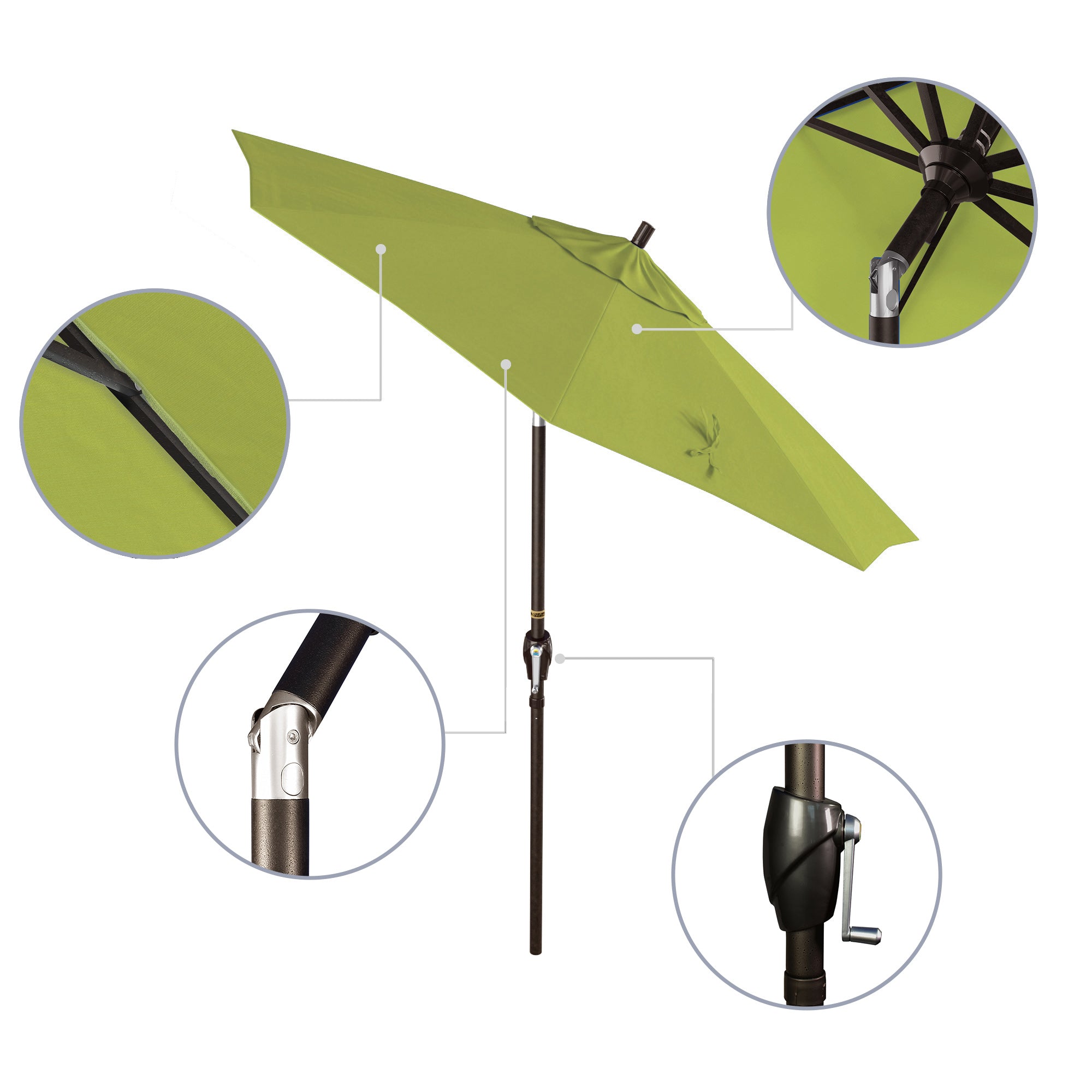 7.5' Pacific Trail Series Patio Umbrella - Sunbrella Fabric