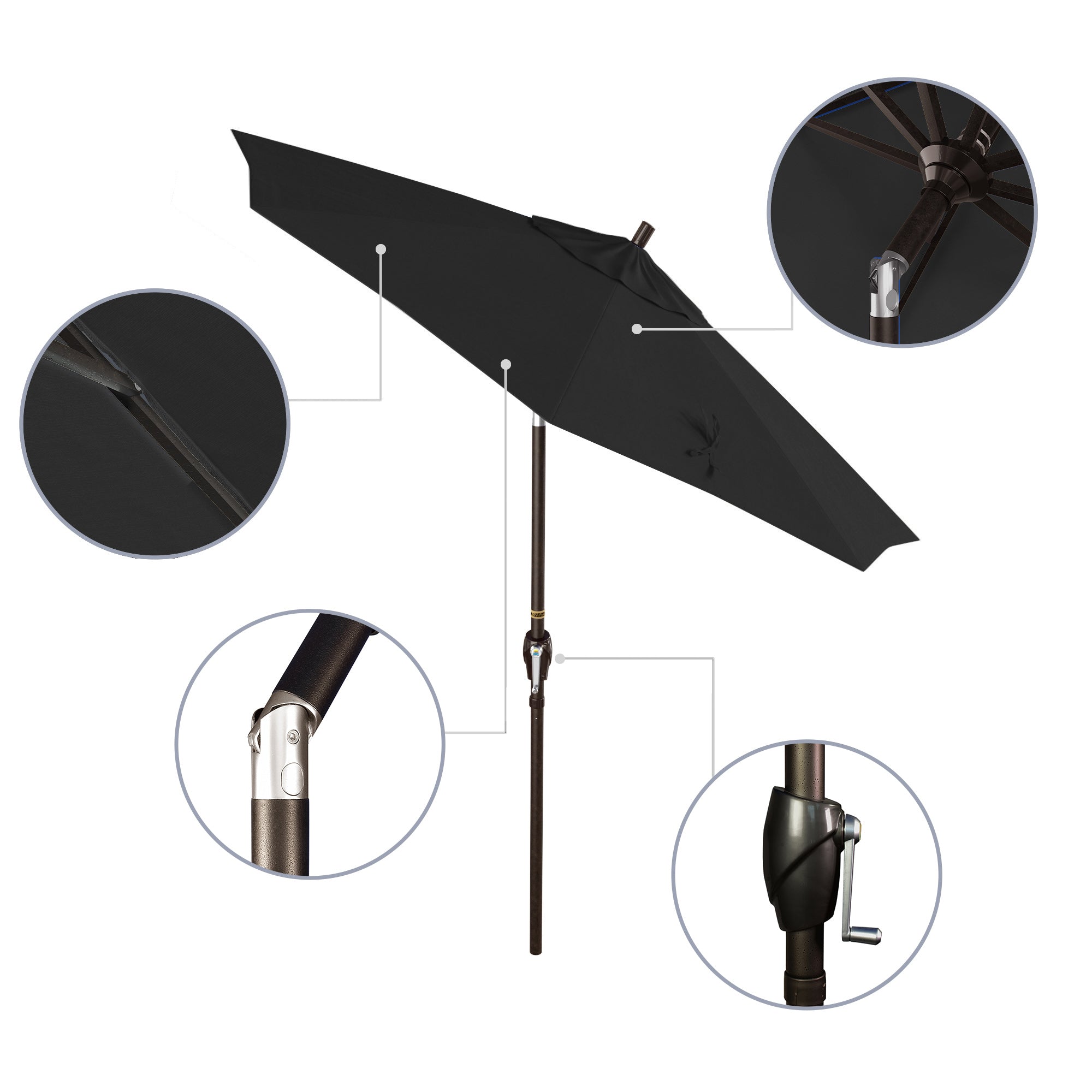 7.5' Pacific Trail Series Patio Umbrella - Sunbrella Fabric