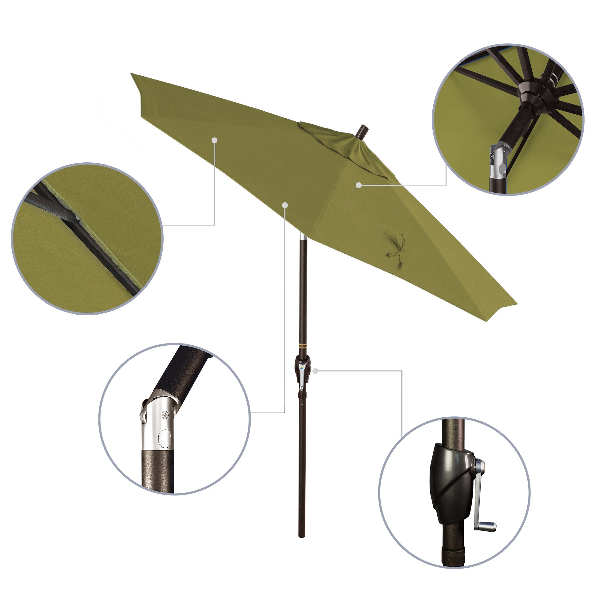 7.5' Pacific Trail Series Patio Umbrella - Sunbrella Fabric