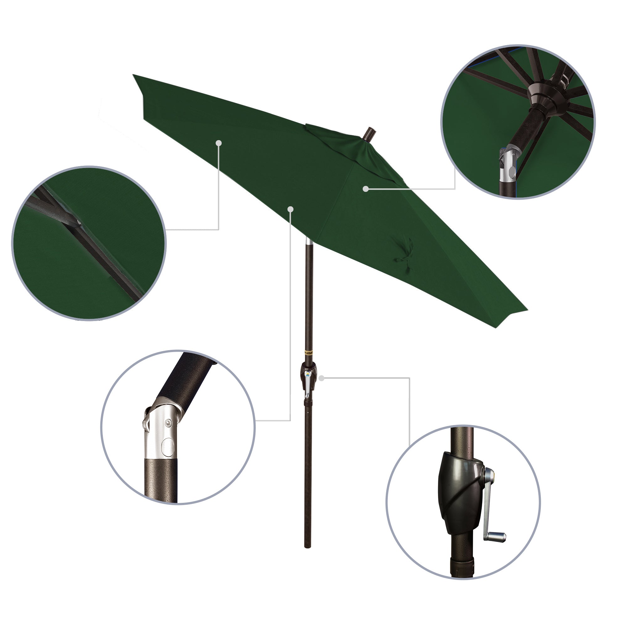 7.5' Pacific Trail Series Patio Umbrella - Sunbrella Fabric