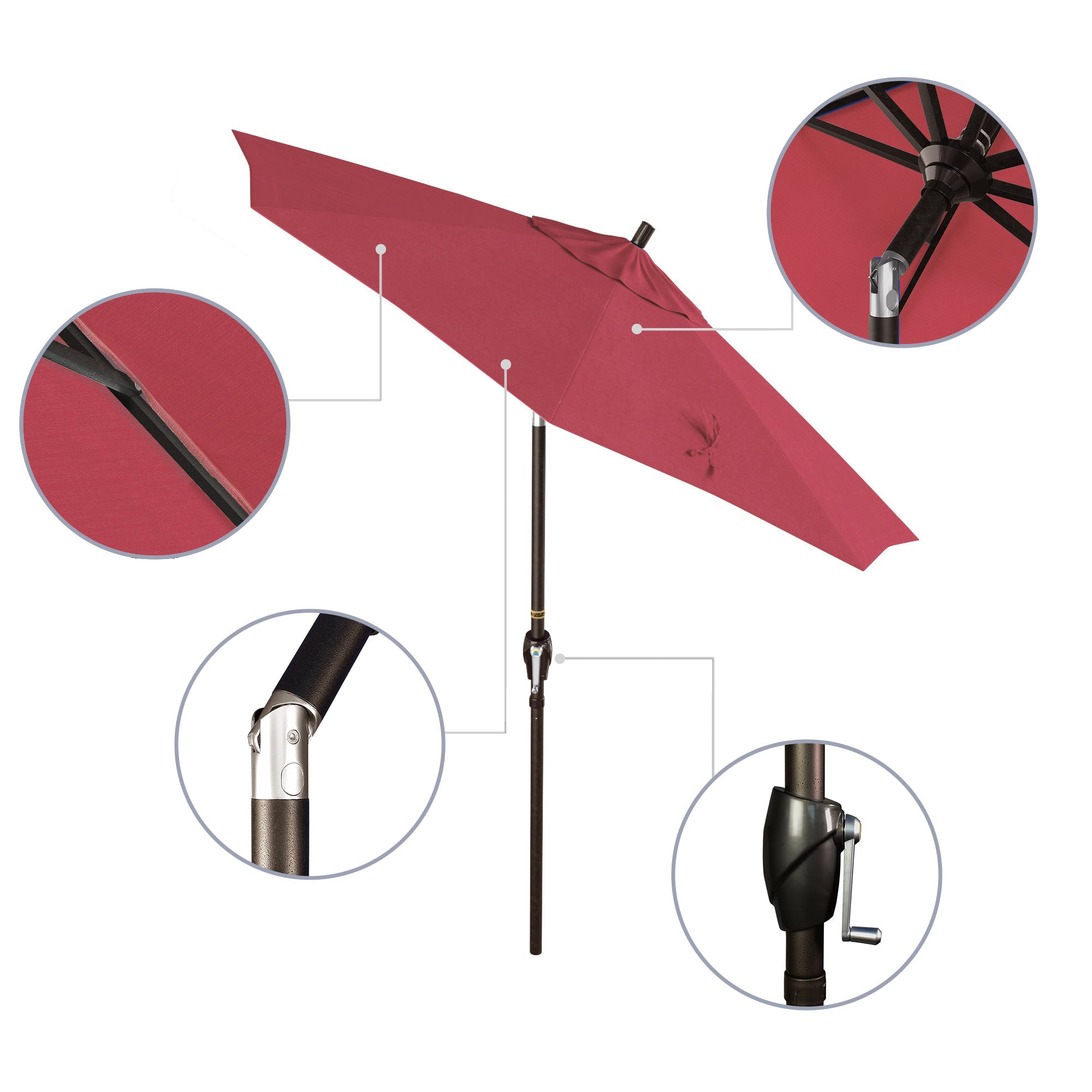 7.5' Pacific Trail Series Patio Umbrella - Sunbrella Fabric