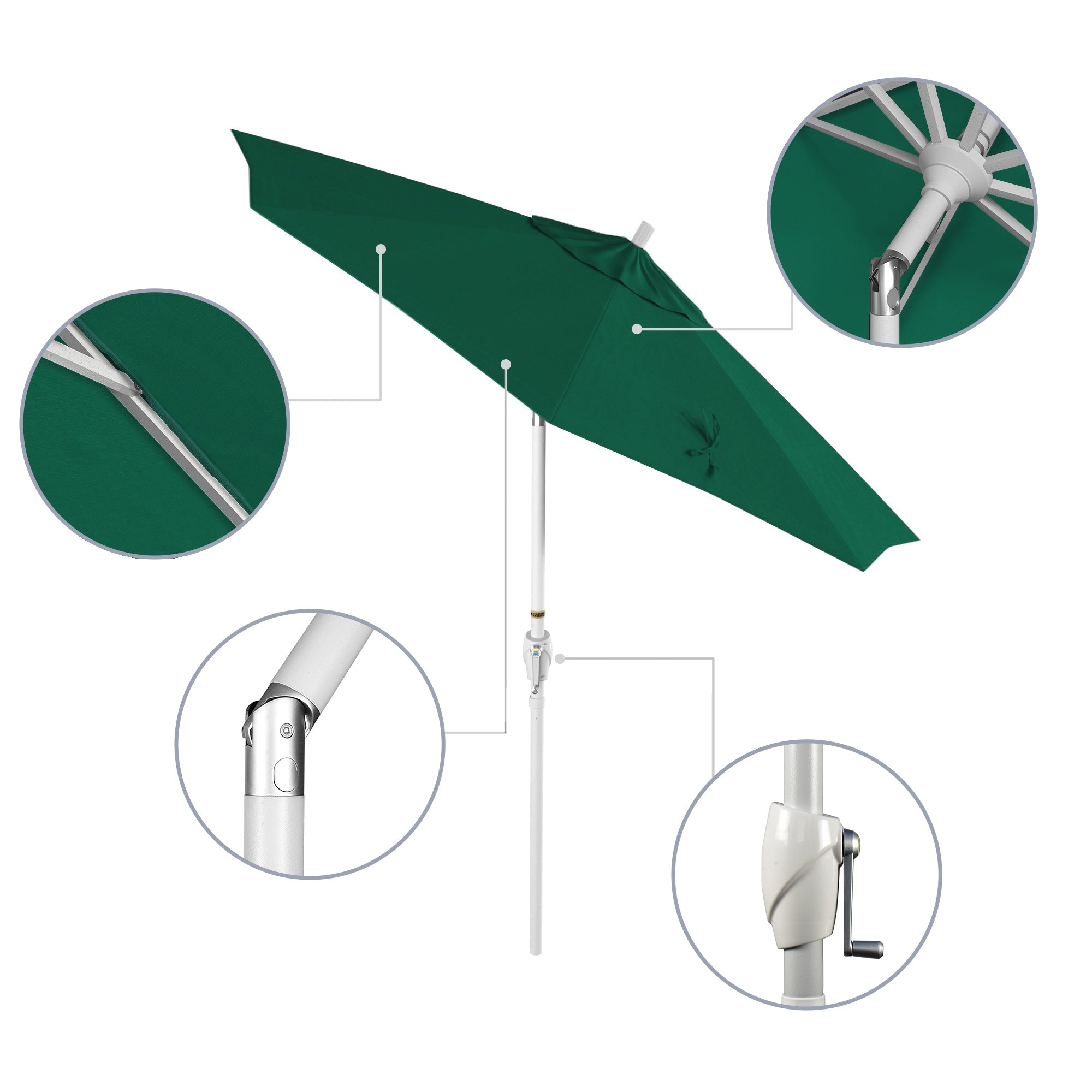 7.5' Pacific Trail Series Patio Umbrella - Sunbrella Fabric
