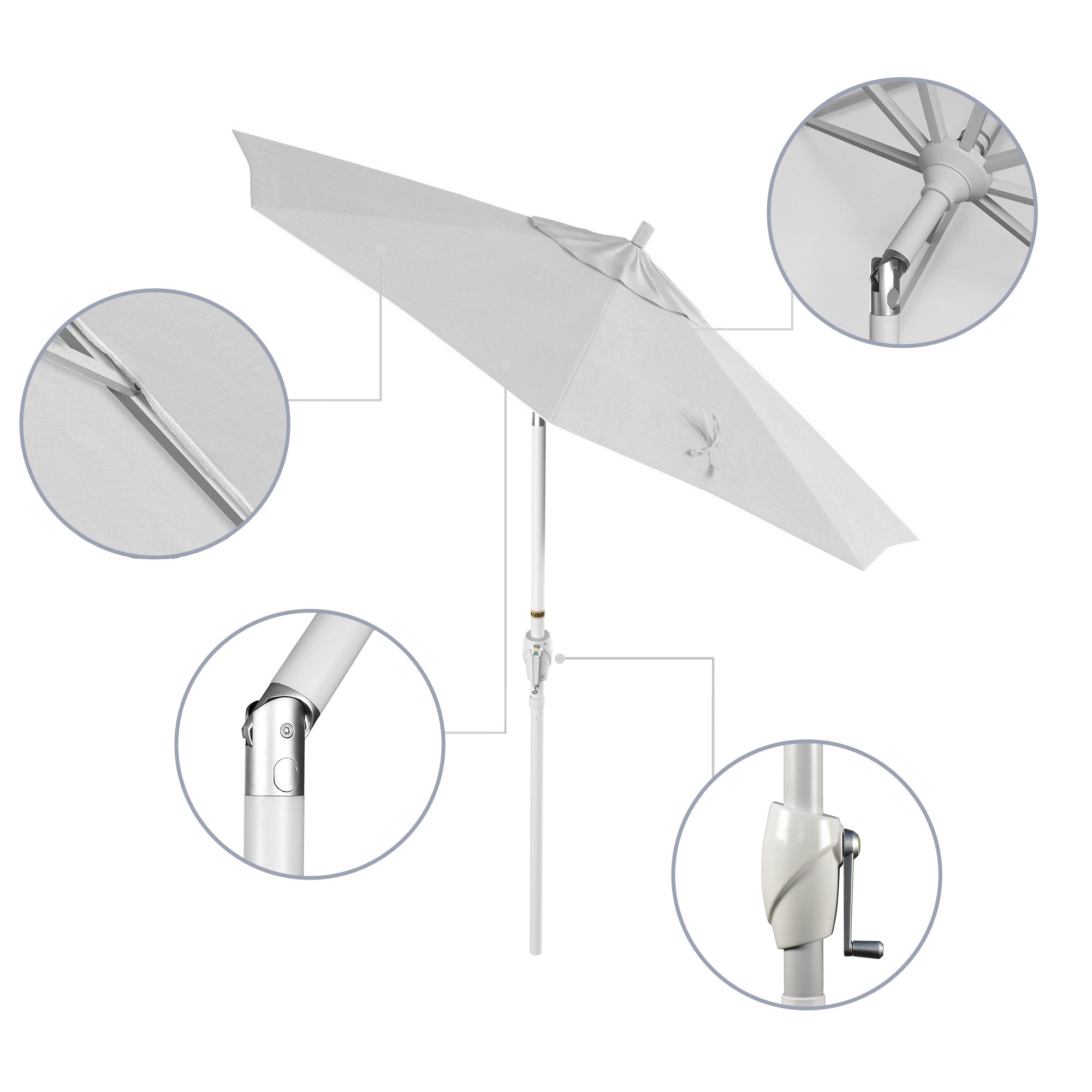 7.5' Pacific Trail Series Patio Umbrella - Sunbrella Fabric