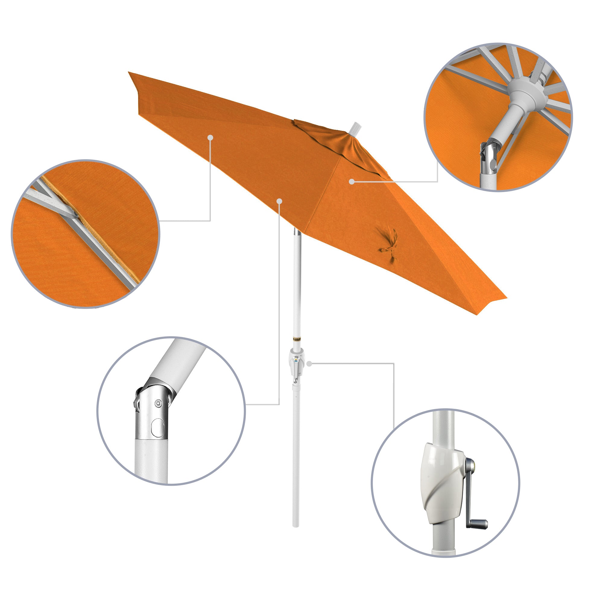 7.5' Pacific Trail Series Patio Umbrella - Sunbrella Fabric