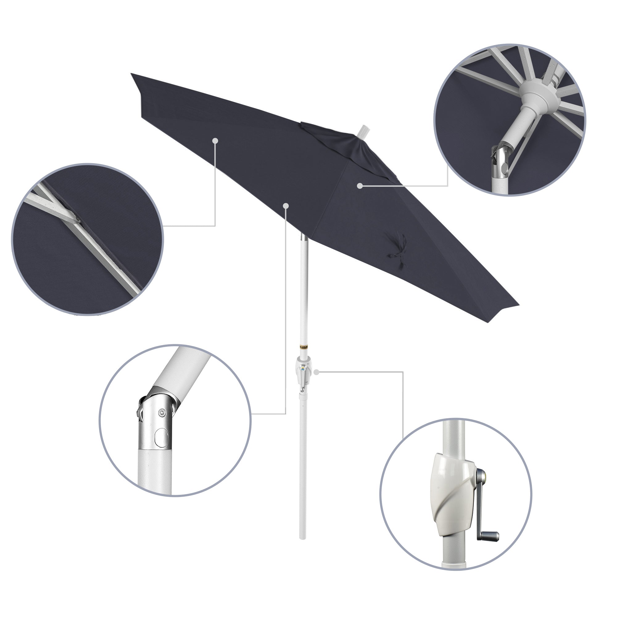 7.5' Pacific Trail Series Patio Umbrella - Sunbrella Fabric