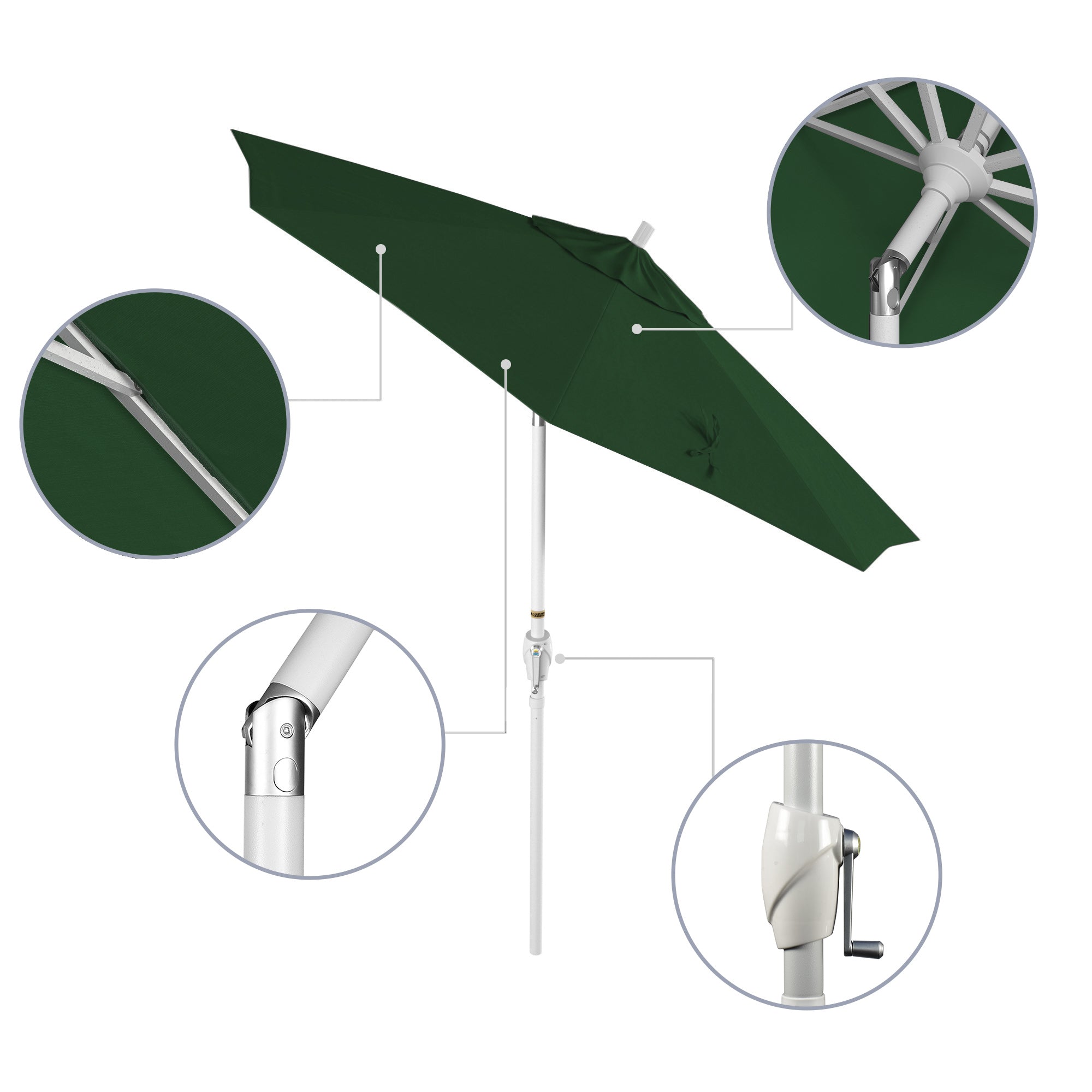 7.5' Pacific Trail Series Patio Umbrella - Sunbrella Fabric