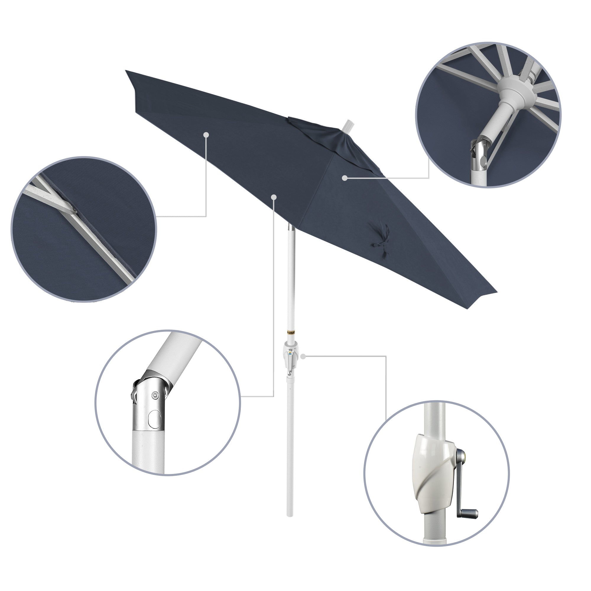 7.5' Pacific Trail Series Patio Umbrella - Sunbrella Fabric