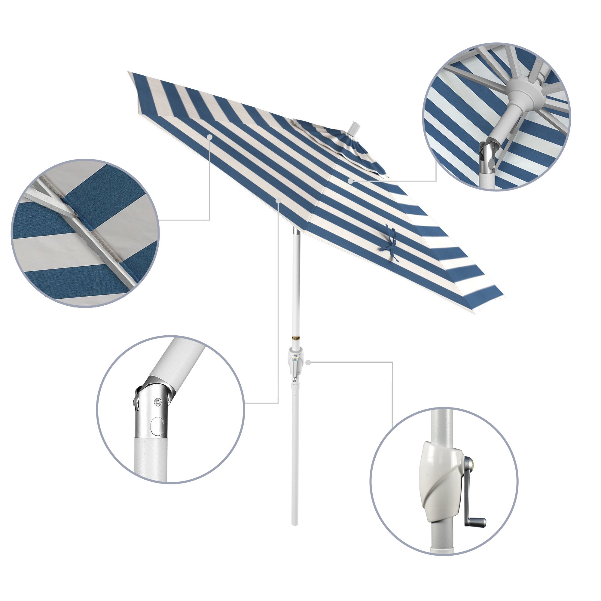 7.5' Pacific Trail Series Patio Umbrella - Sunbrella Fabric