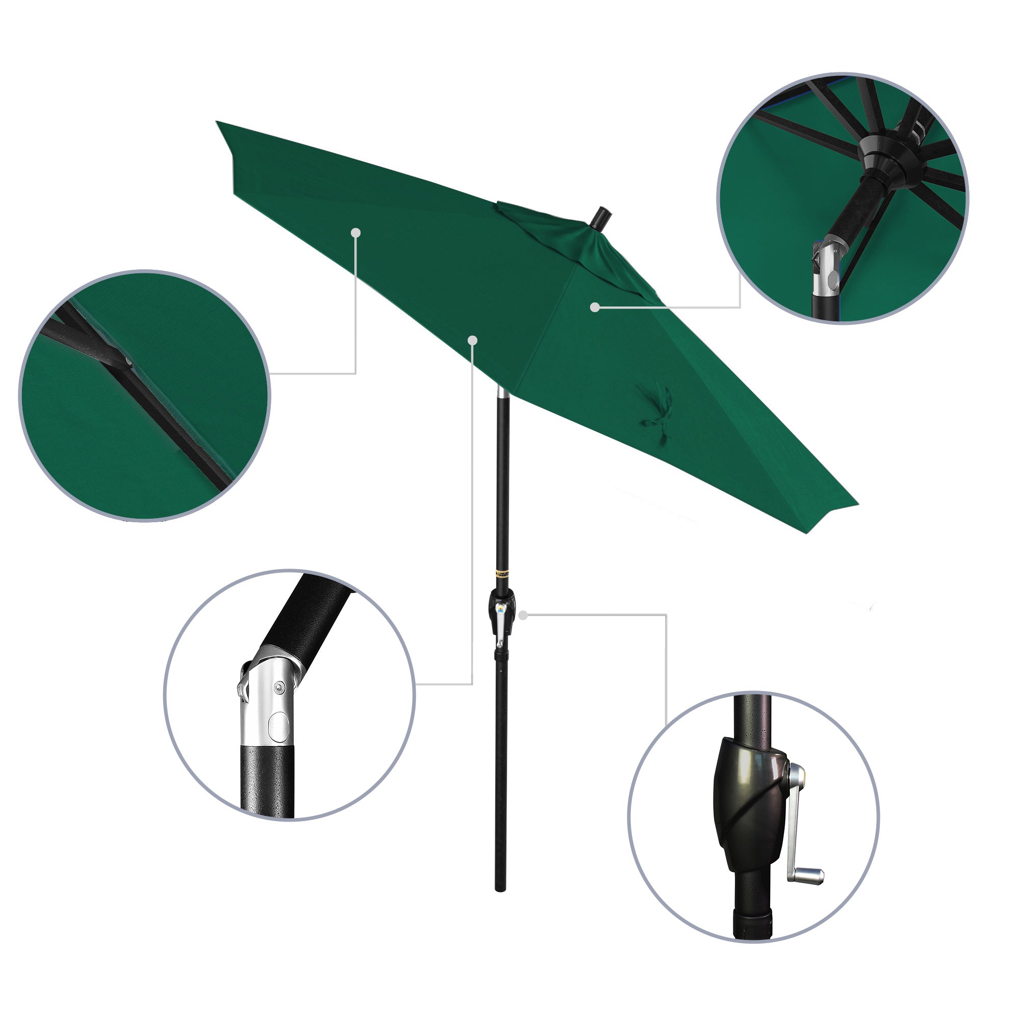 7.5' Pacific Trail Series Patio Umbrella - Sunbrella Fabric