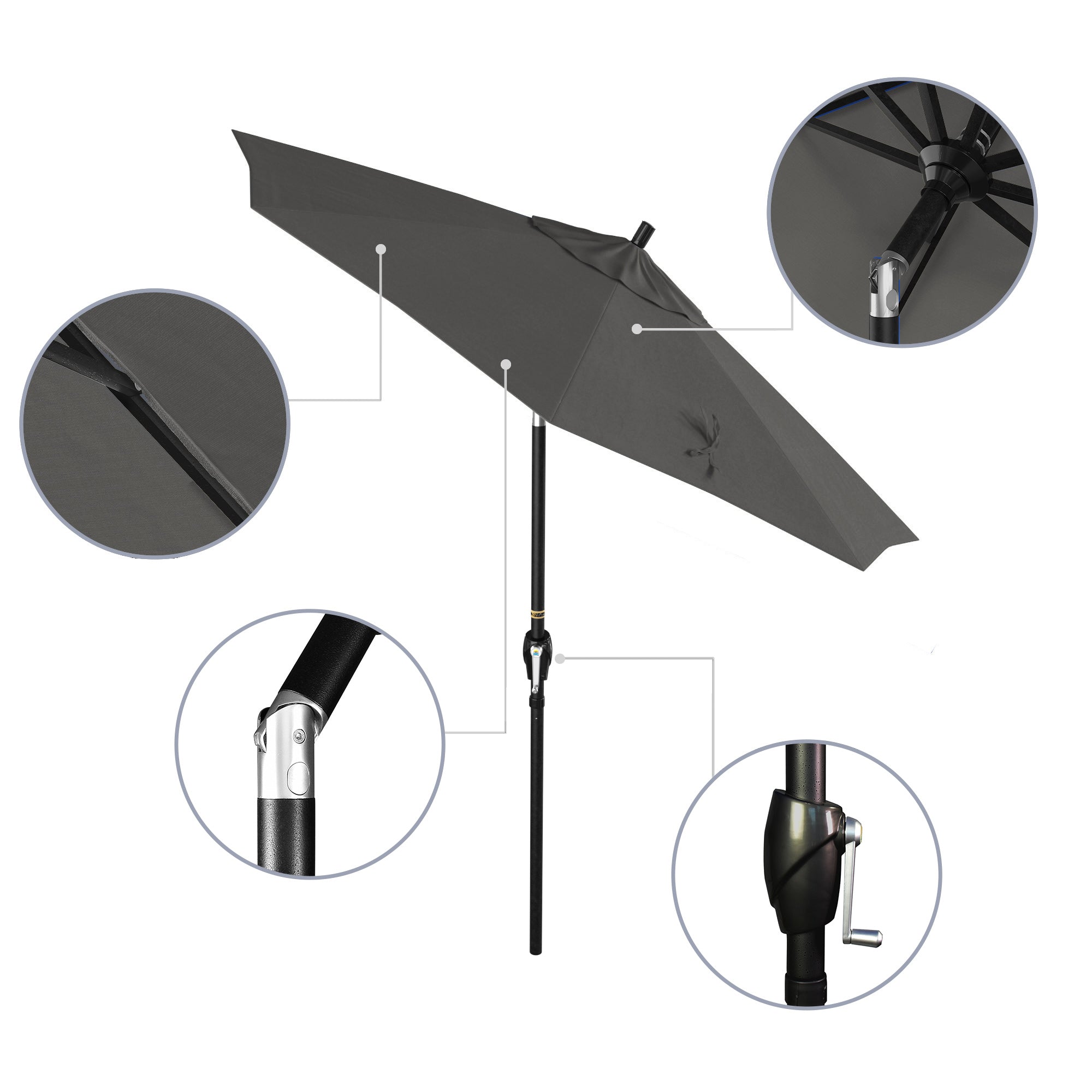 7.5' Pacific Trail Series Patio Umbrella - Sunbrella Fabric
