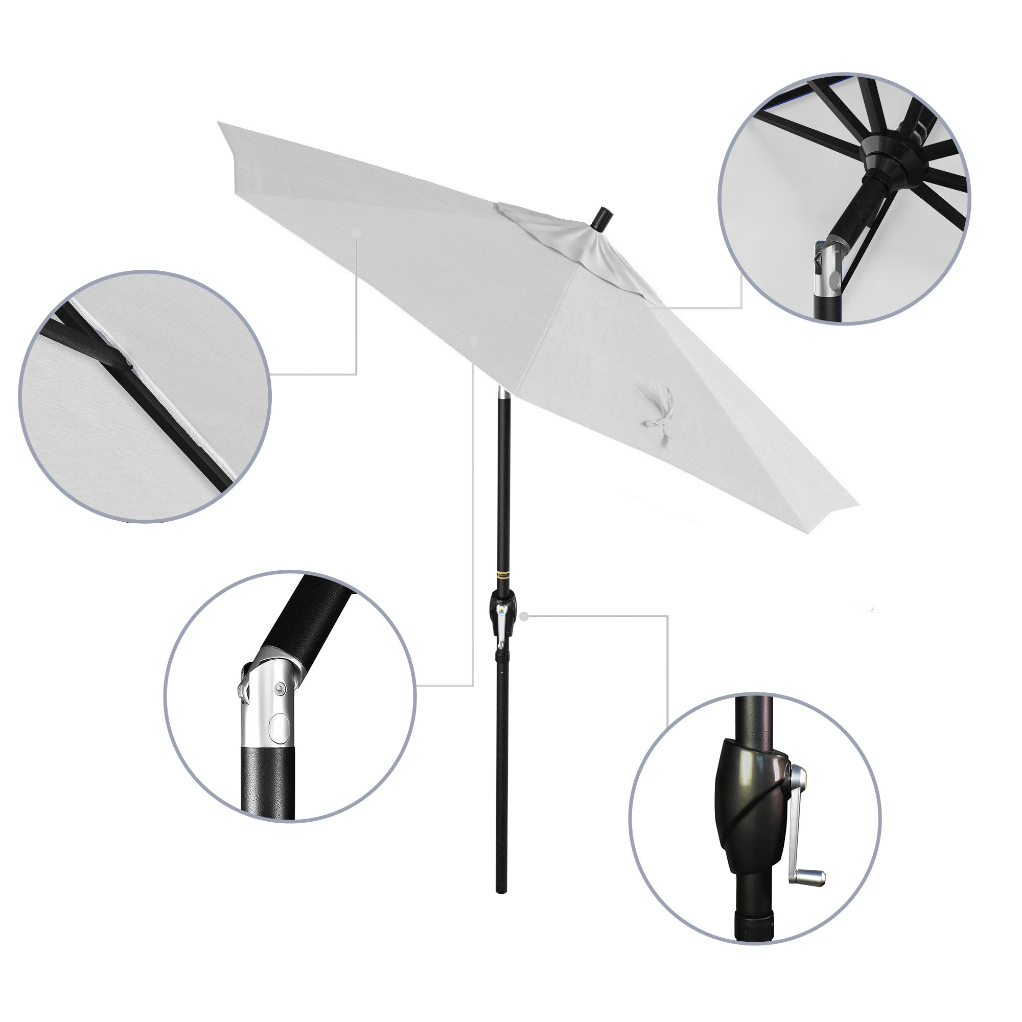 7.5' Pacific Trail Series Patio Umbrella - Sunbrella Fabric