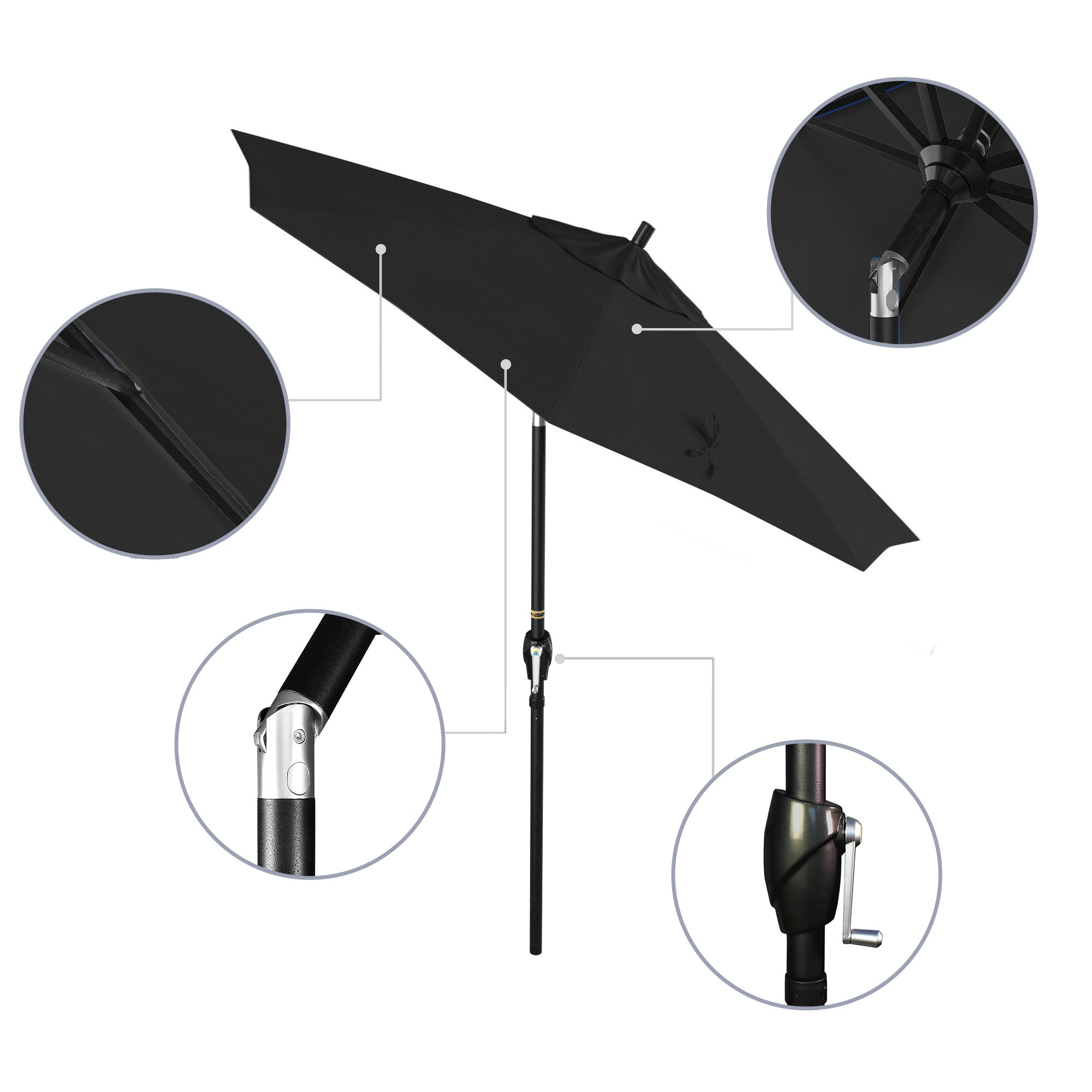 7.5' Pacific Trail Series Patio Umbrella - Sunbrella Fabric