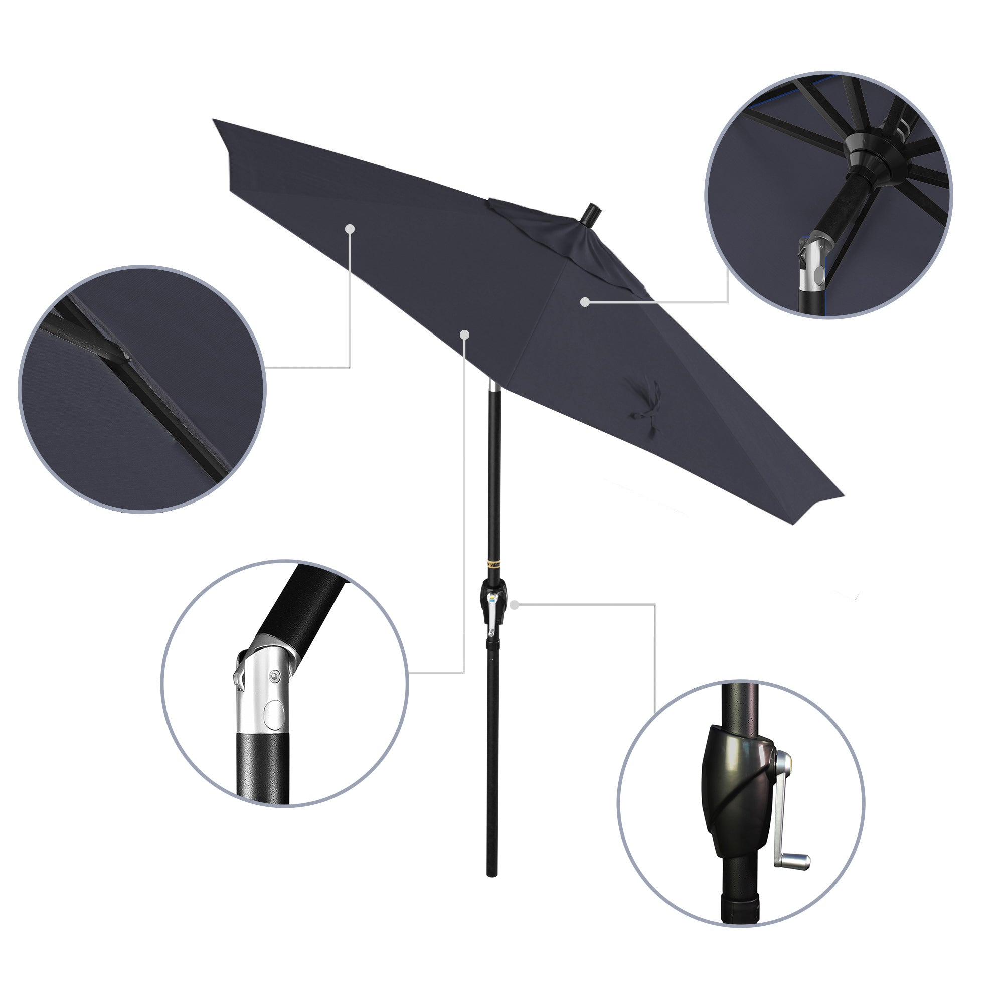 7.5' Pacific Trail Series Patio Umbrella - Sunbrella Fabric