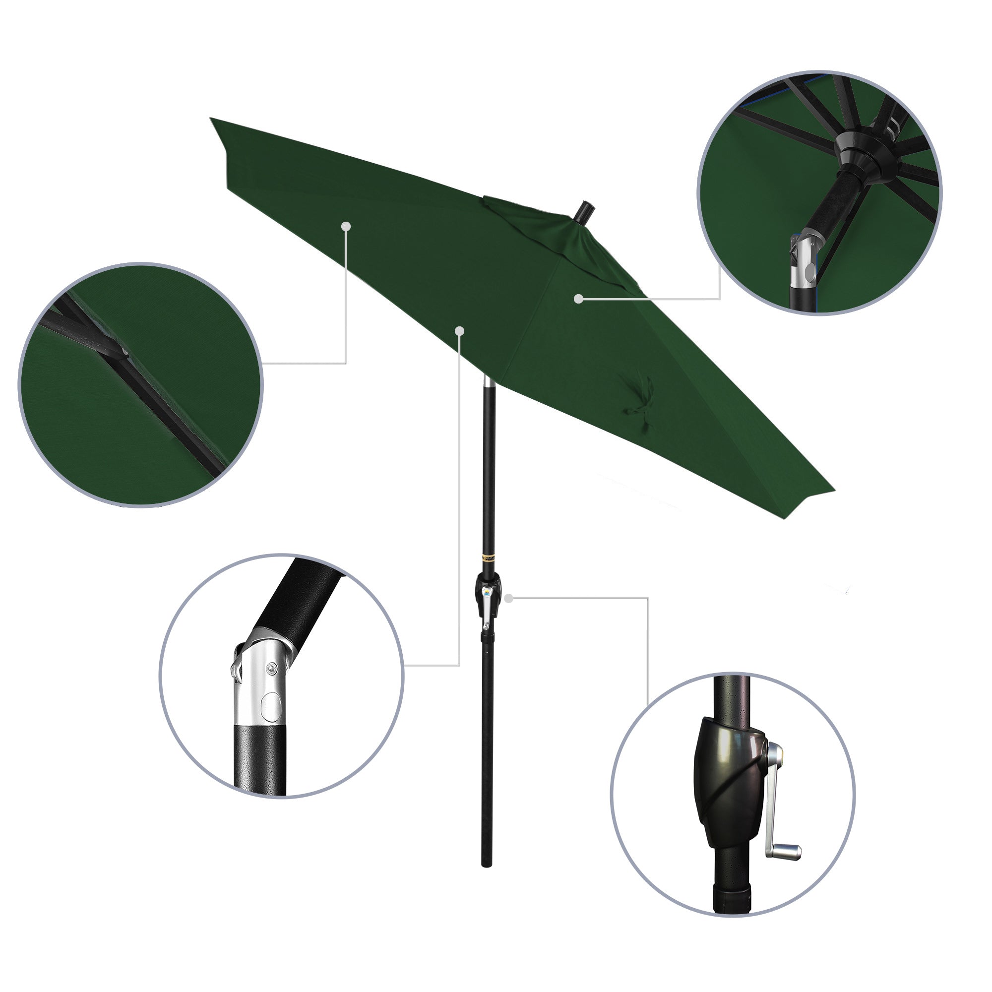 7.5' Pacific Trail Series Patio Umbrella - Sunbrella Fabric
