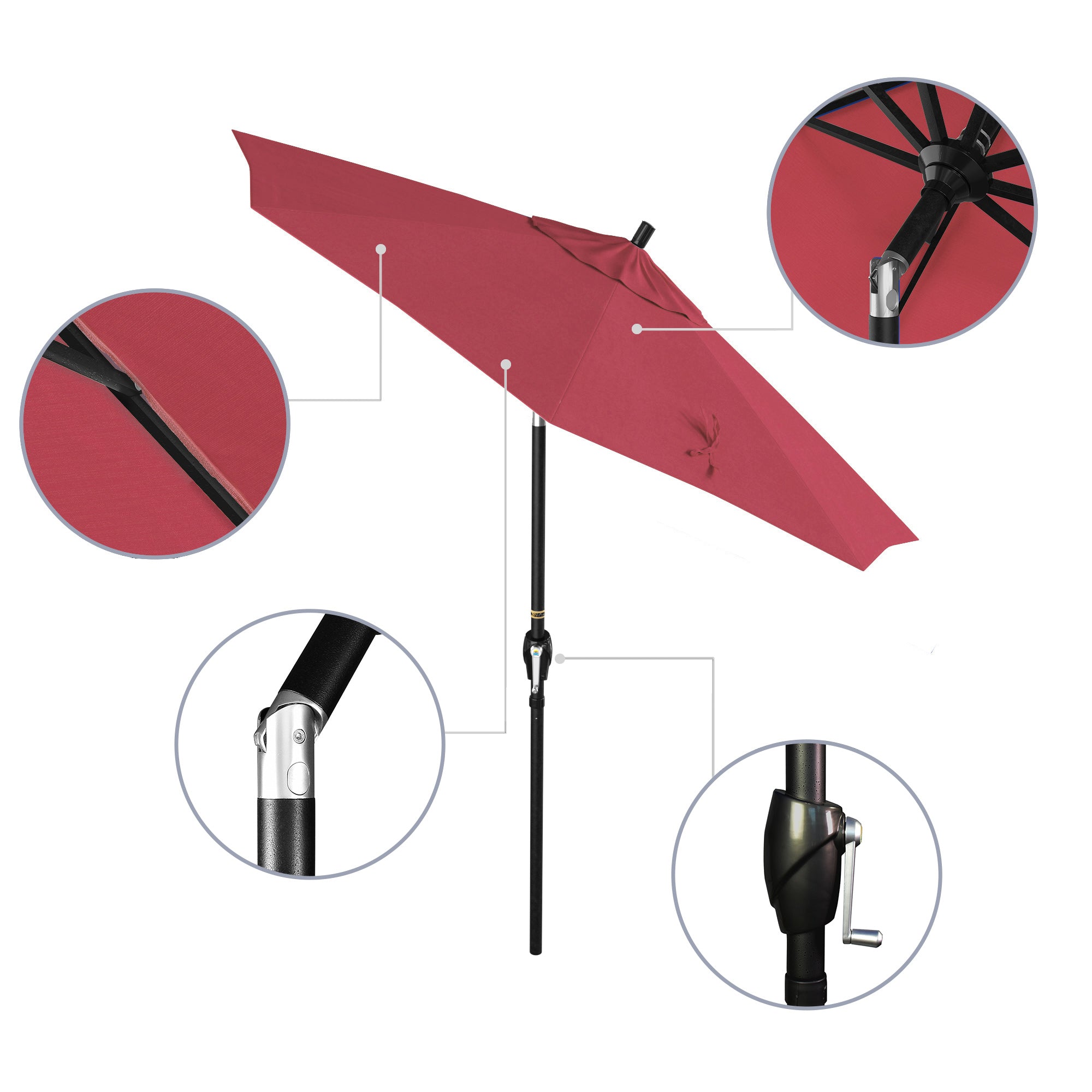 7.5' Pacific Trail Series Patio Umbrella - Sunbrella Fabric