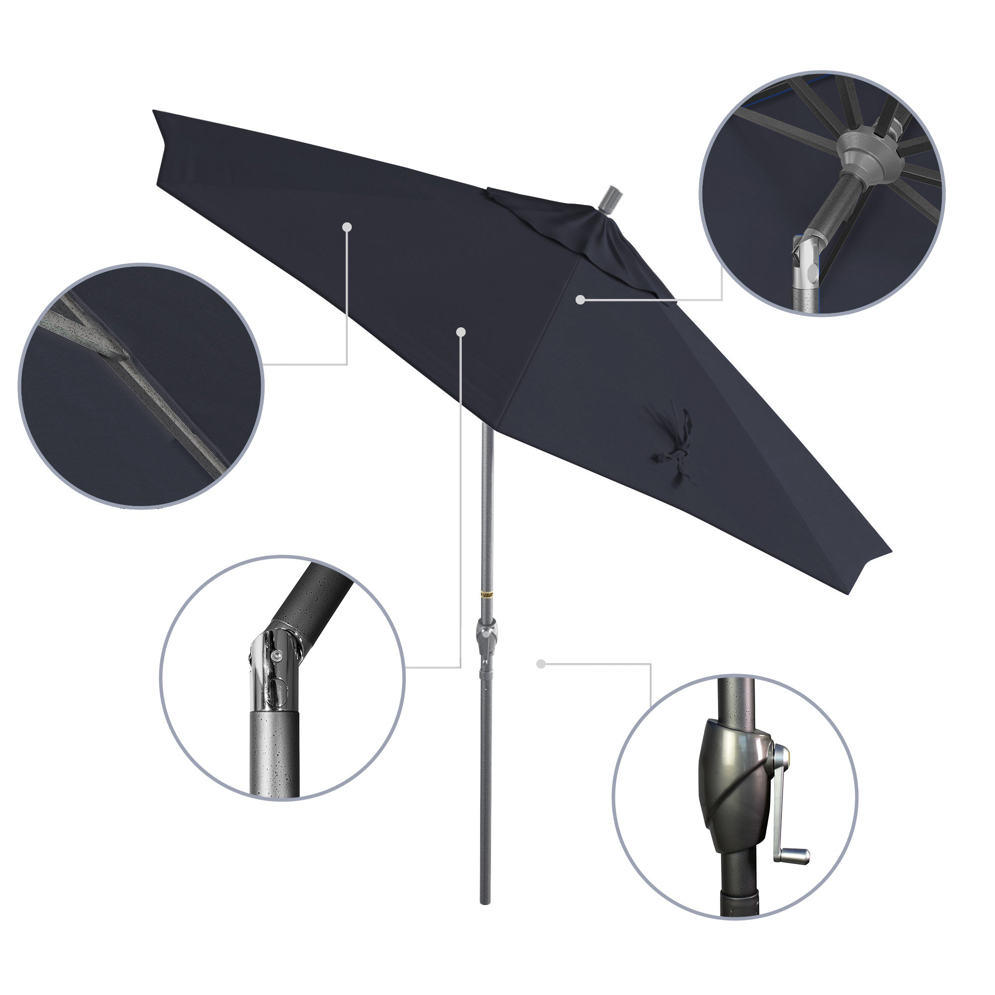 9' Pacific Trail Series Patio Umbrella - Sunbrella Fabric