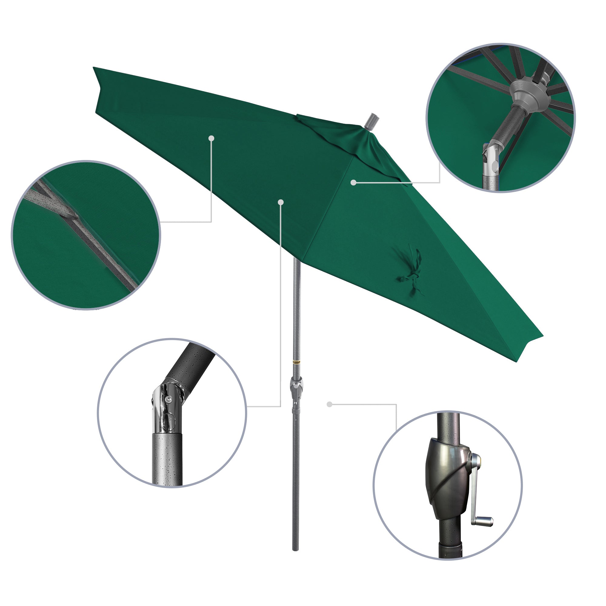 9' Pacific Trail Series Patio Umbrella - Sunbrella Fabric