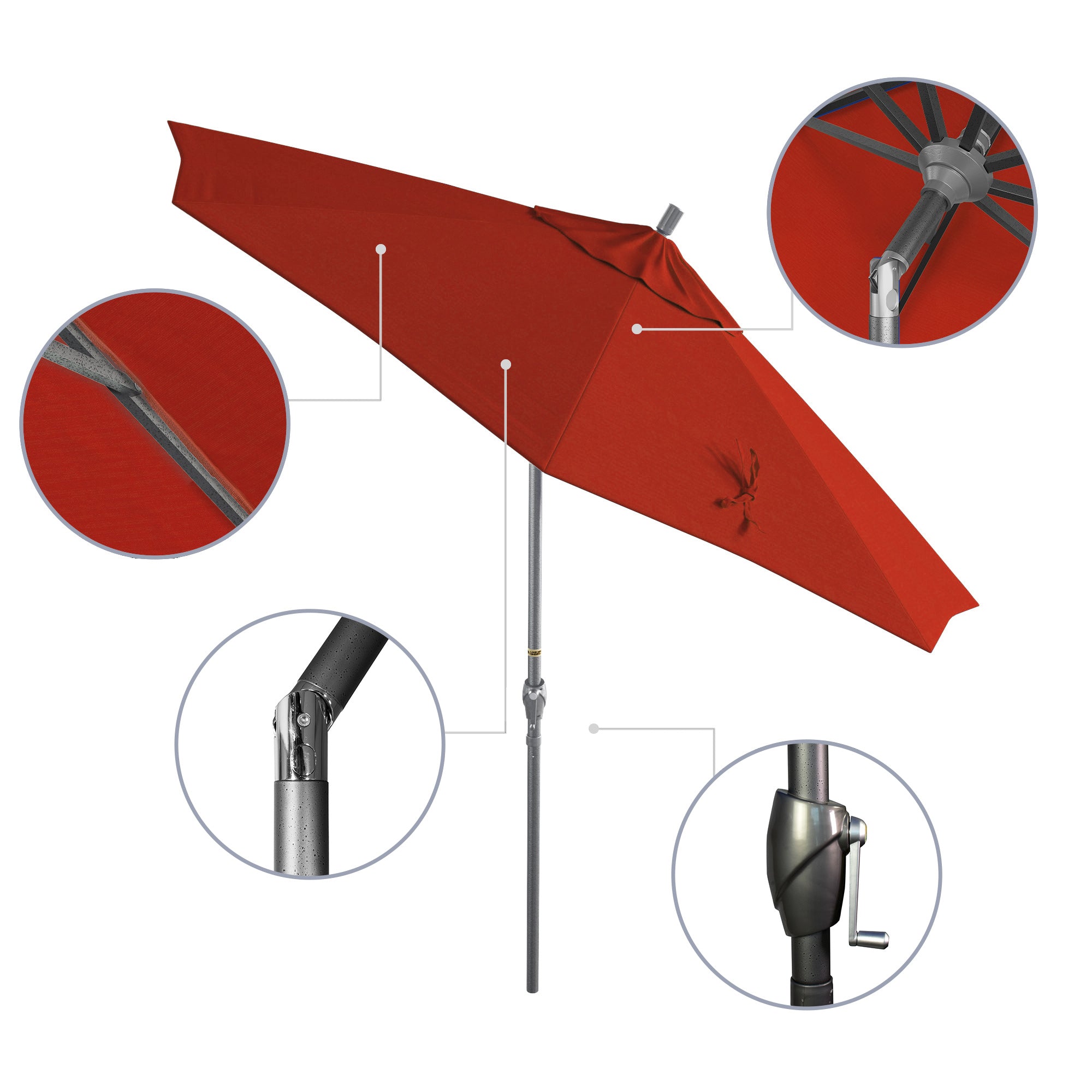 9' Pacific Trail Series Patio Umbrella - Sunbrella Fabric