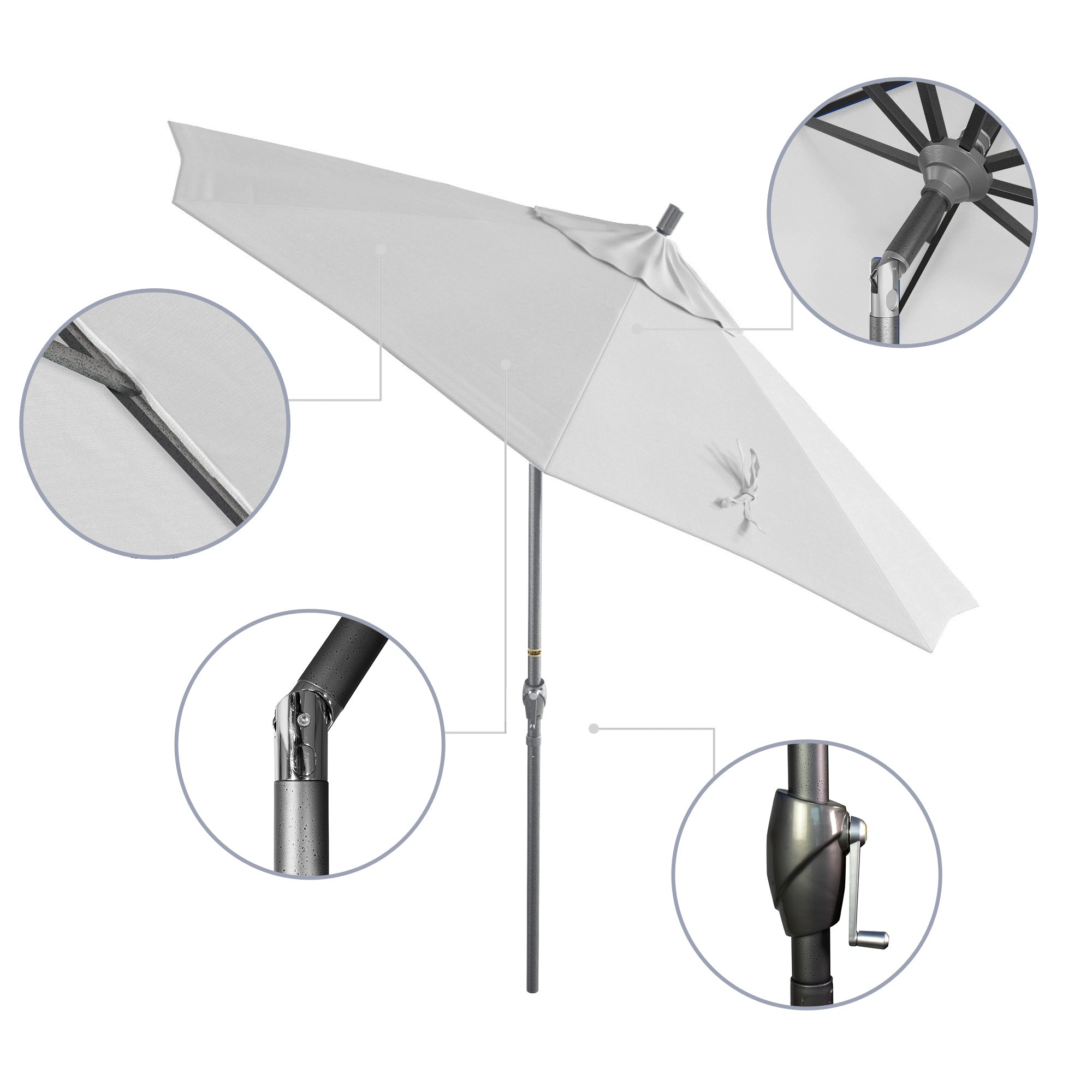 9' Pacific Trail Series Patio Umbrella - Sunbrella Fabric