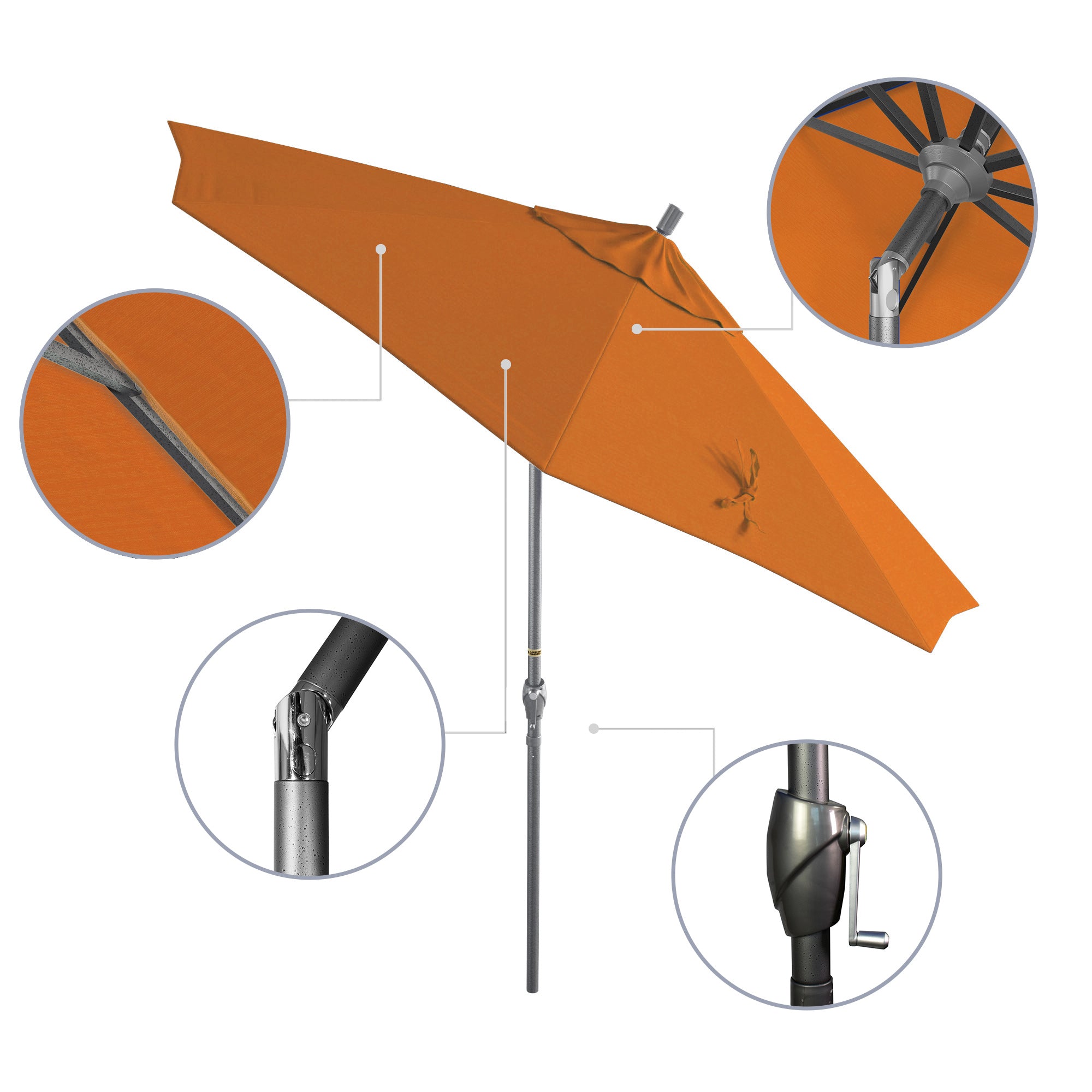 9' Pacific Trail Series Patio Umbrella - Sunbrella Fabric