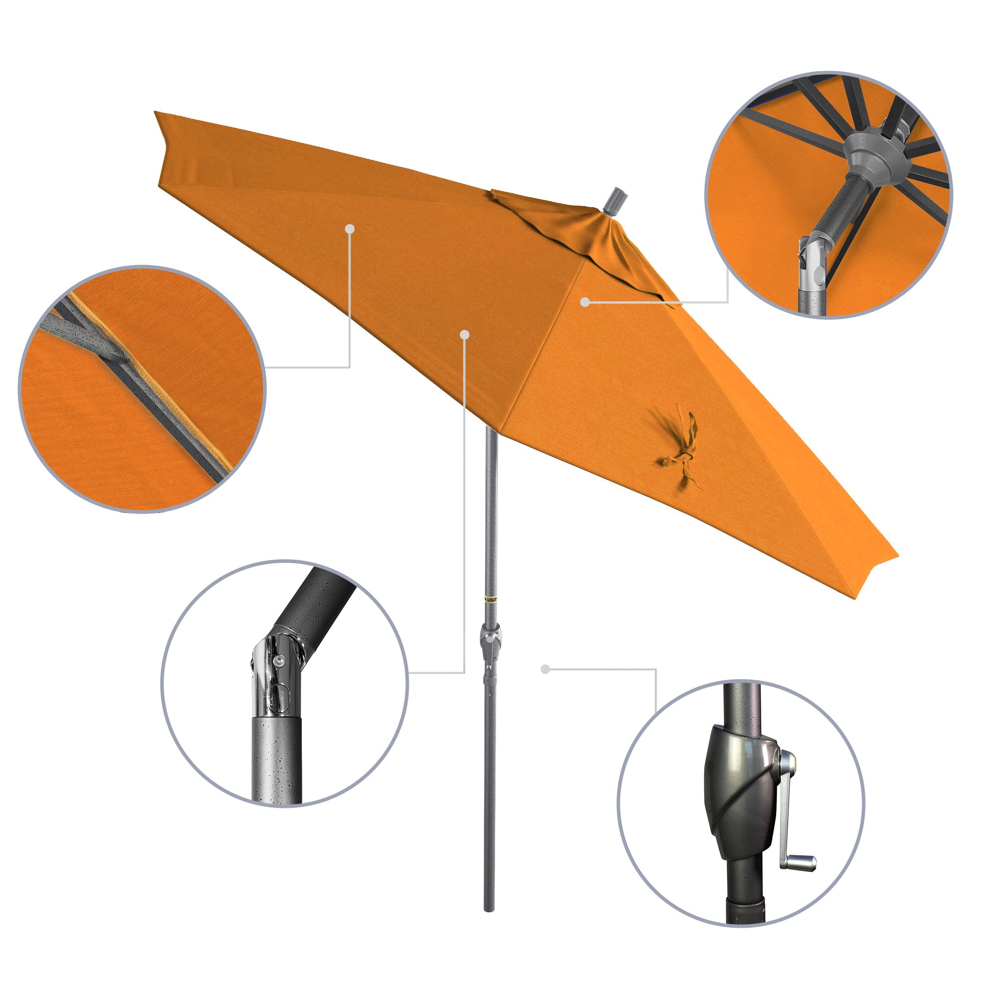 9' Pacific Trail Series Patio Umbrella - Sunbrella Fabric
