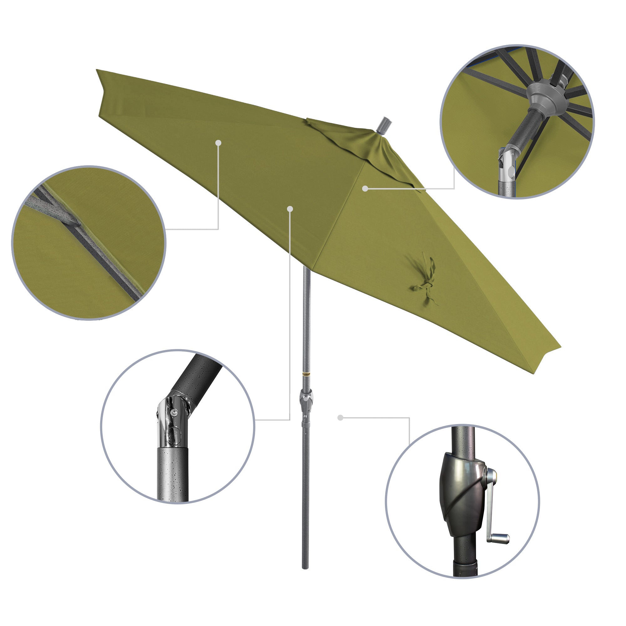 9' Pacific Trail Series Patio Umbrella - Sunbrella Fabric