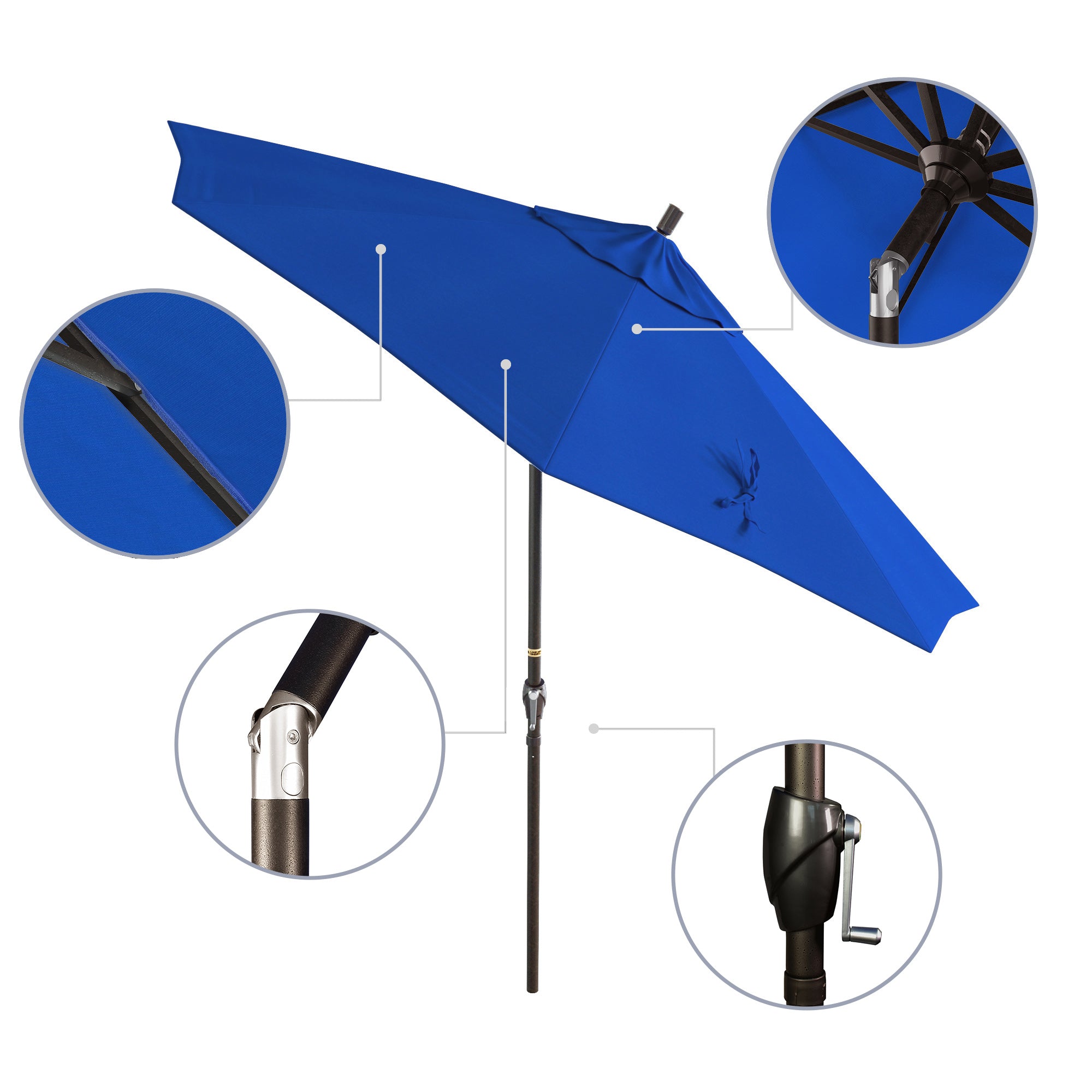 9' Pacific Trail Series Patio Umbrella - Sunbrella Fabric