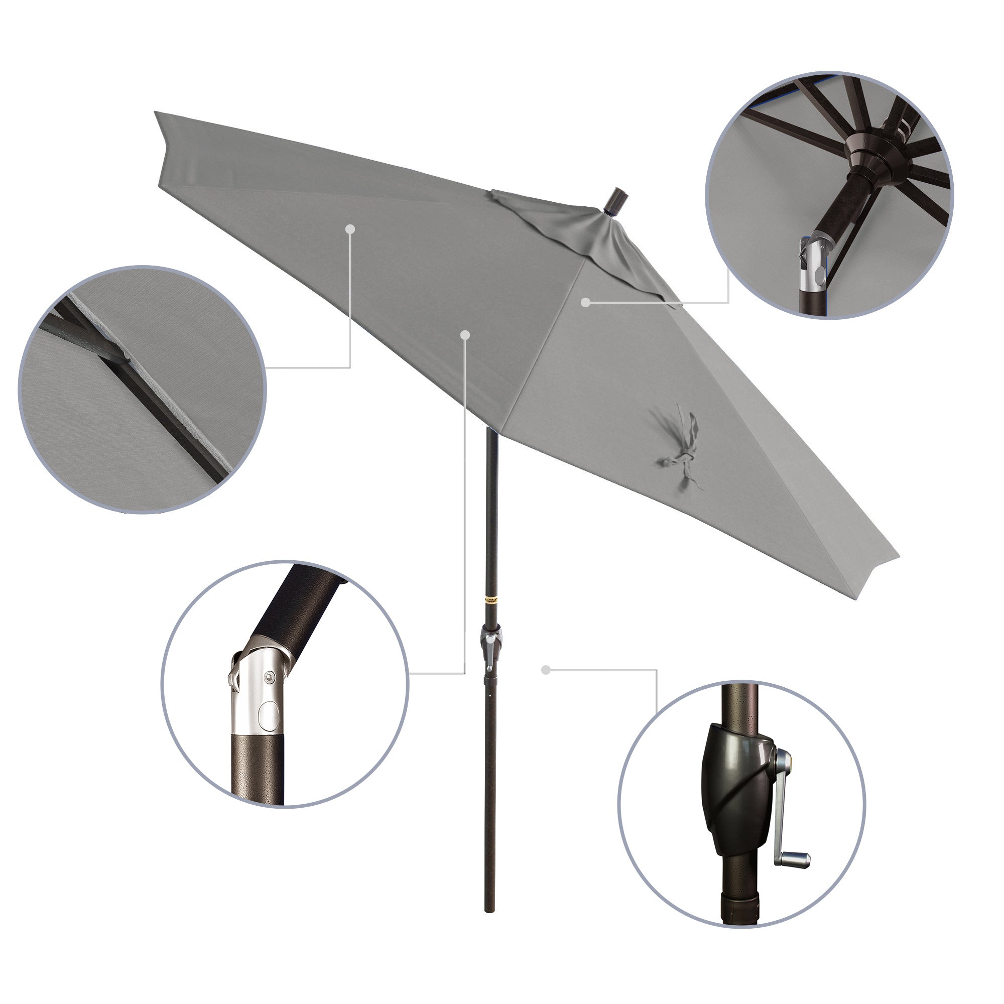 9' Pacific Trail Series Patio Umbrella - Sunbrella Fabric