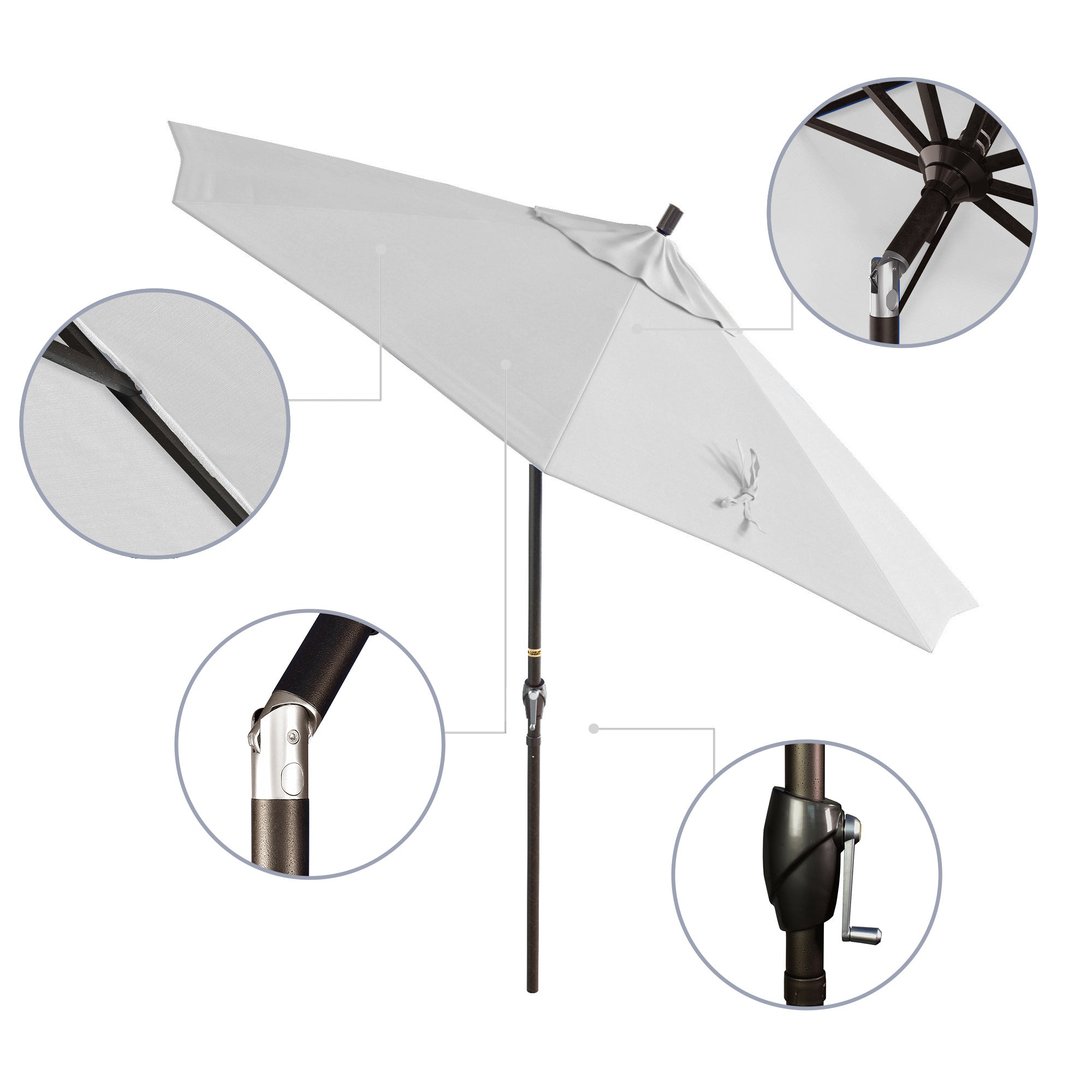 9' Pacific Trail Series Patio Umbrella - Sunbrella Fabric