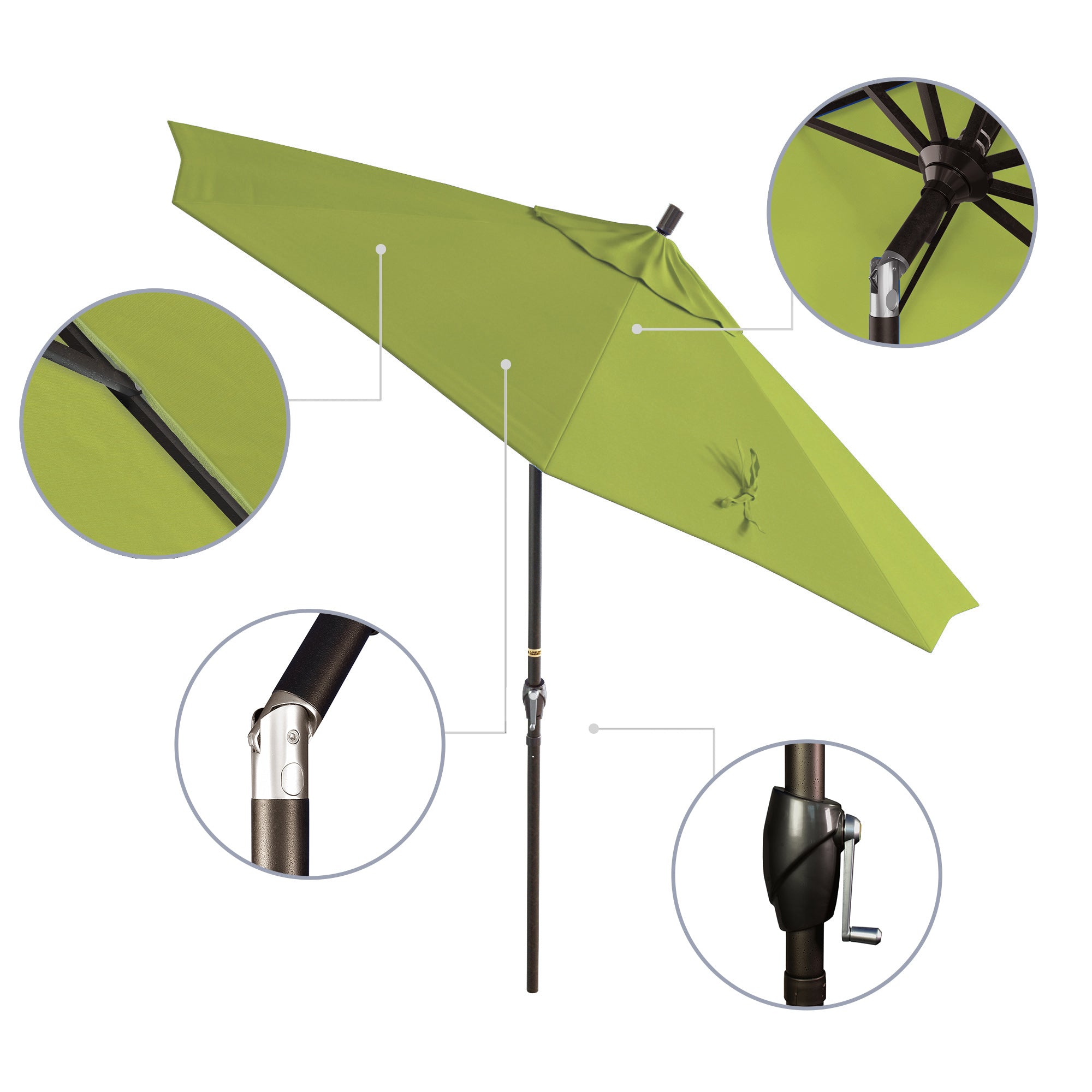 9' Pacific Trail Series Patio Umbrella - Sunbrella Fabric