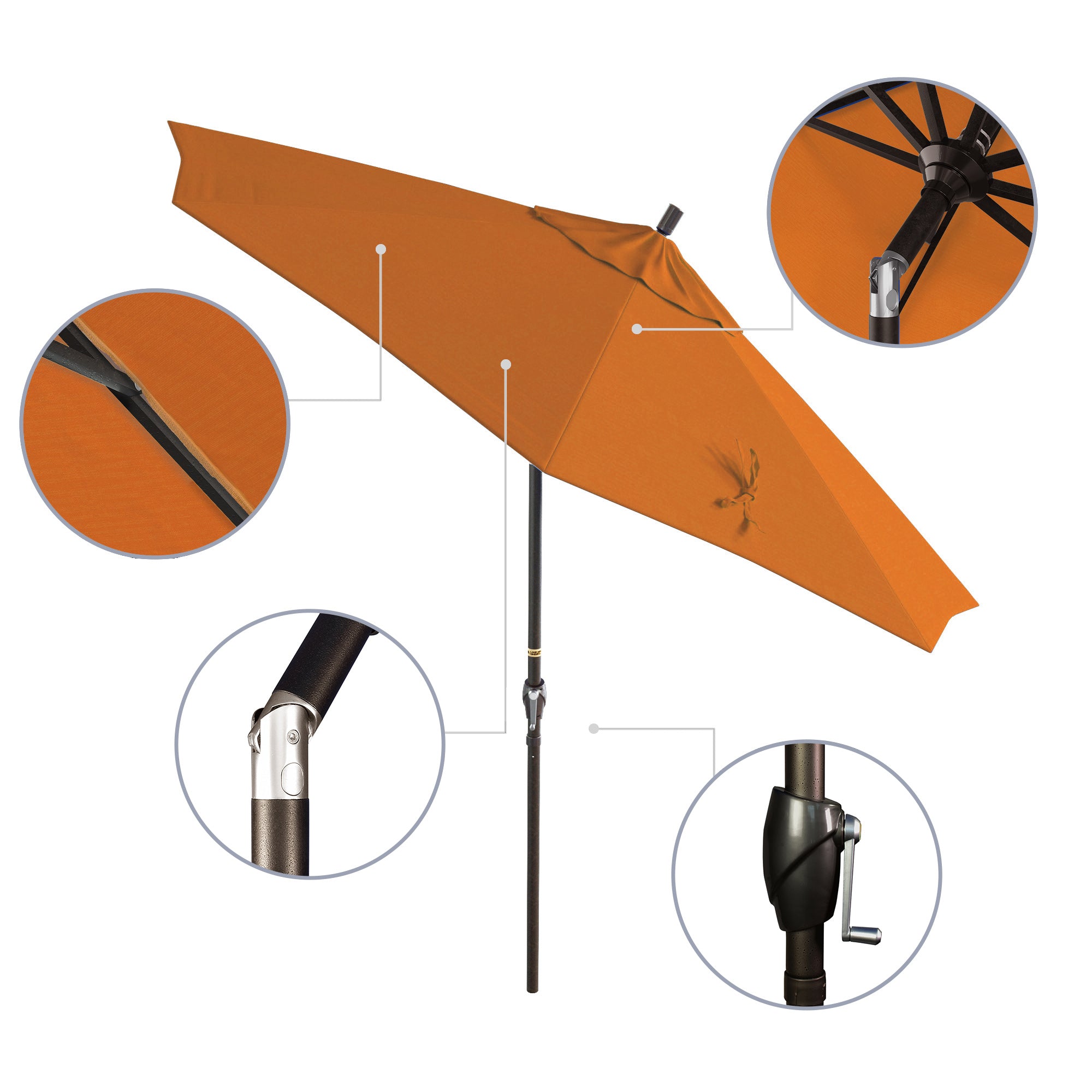 9' Pacific Trail Series Patio Umbrella - Sunbrella Fabric