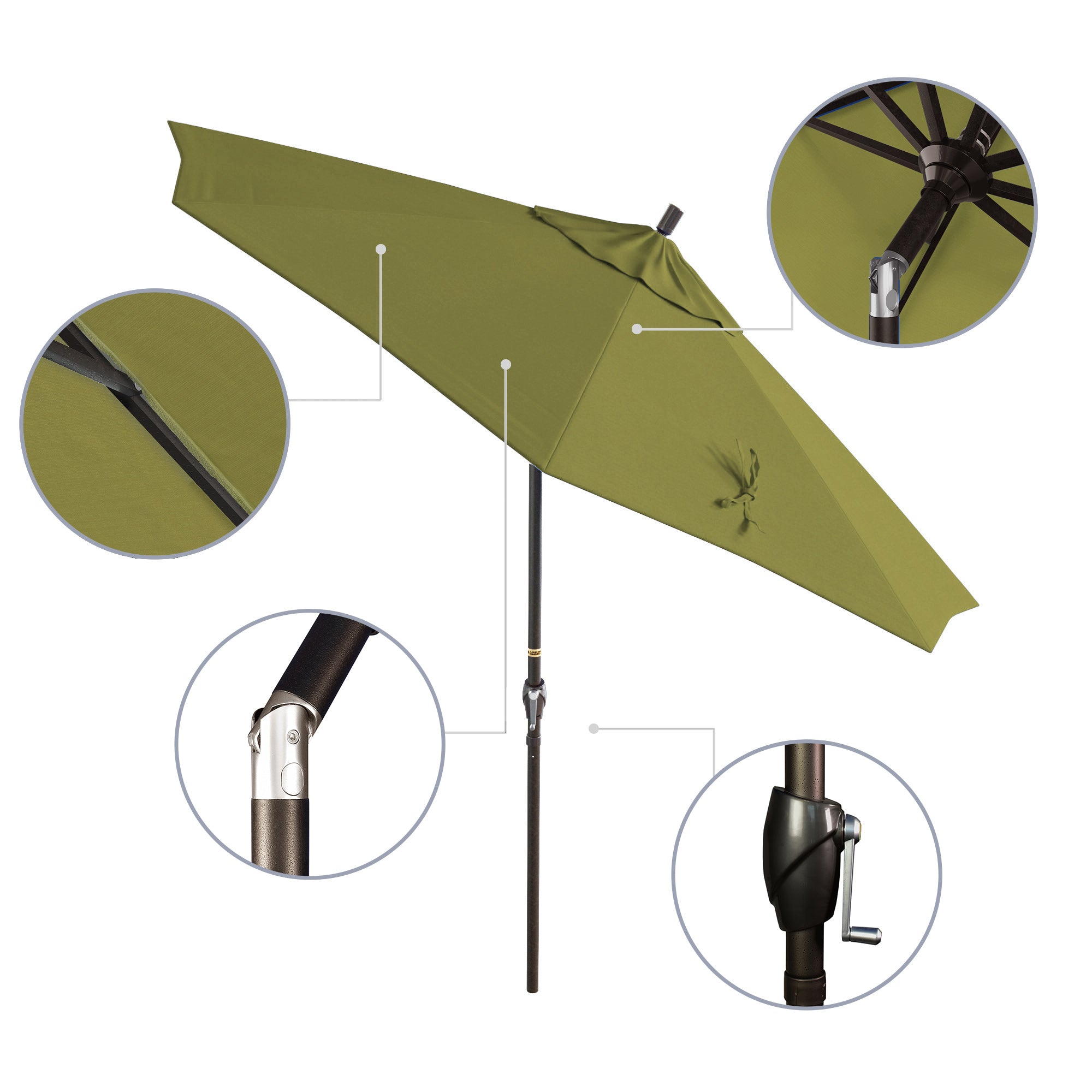 9' Pacific Trail Series Patio Umbrella - Sunbrella Fabric