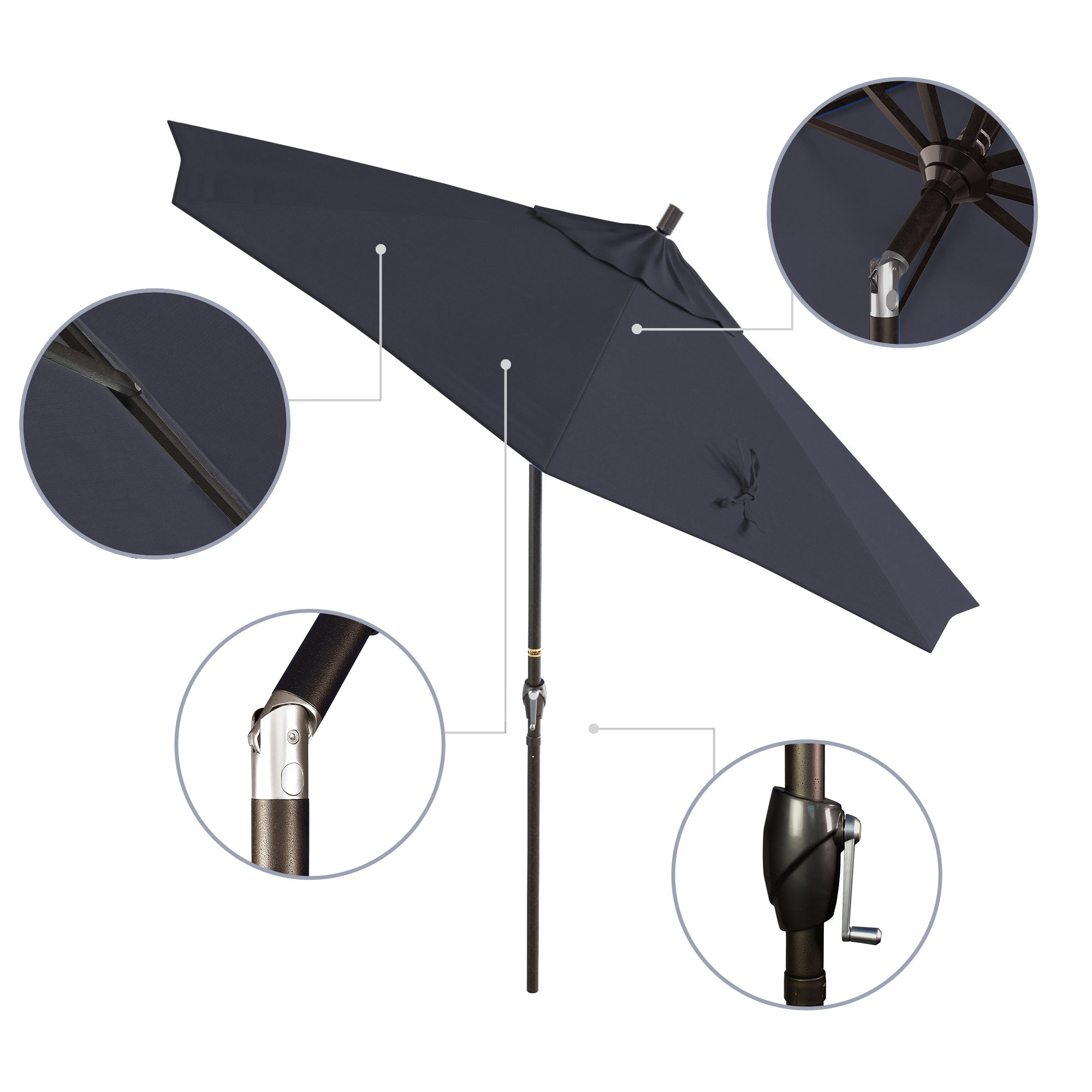 9' Pacific Trail Series Patio Umbrella - Sunbrella Fabric