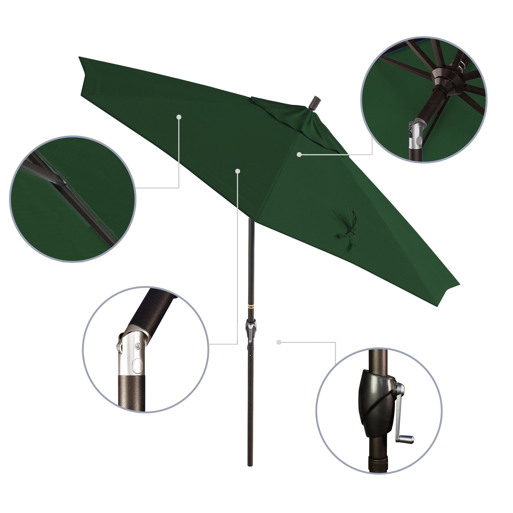 9' Pacific Trail Series Patio Umbrella - Sunbrella Fabric