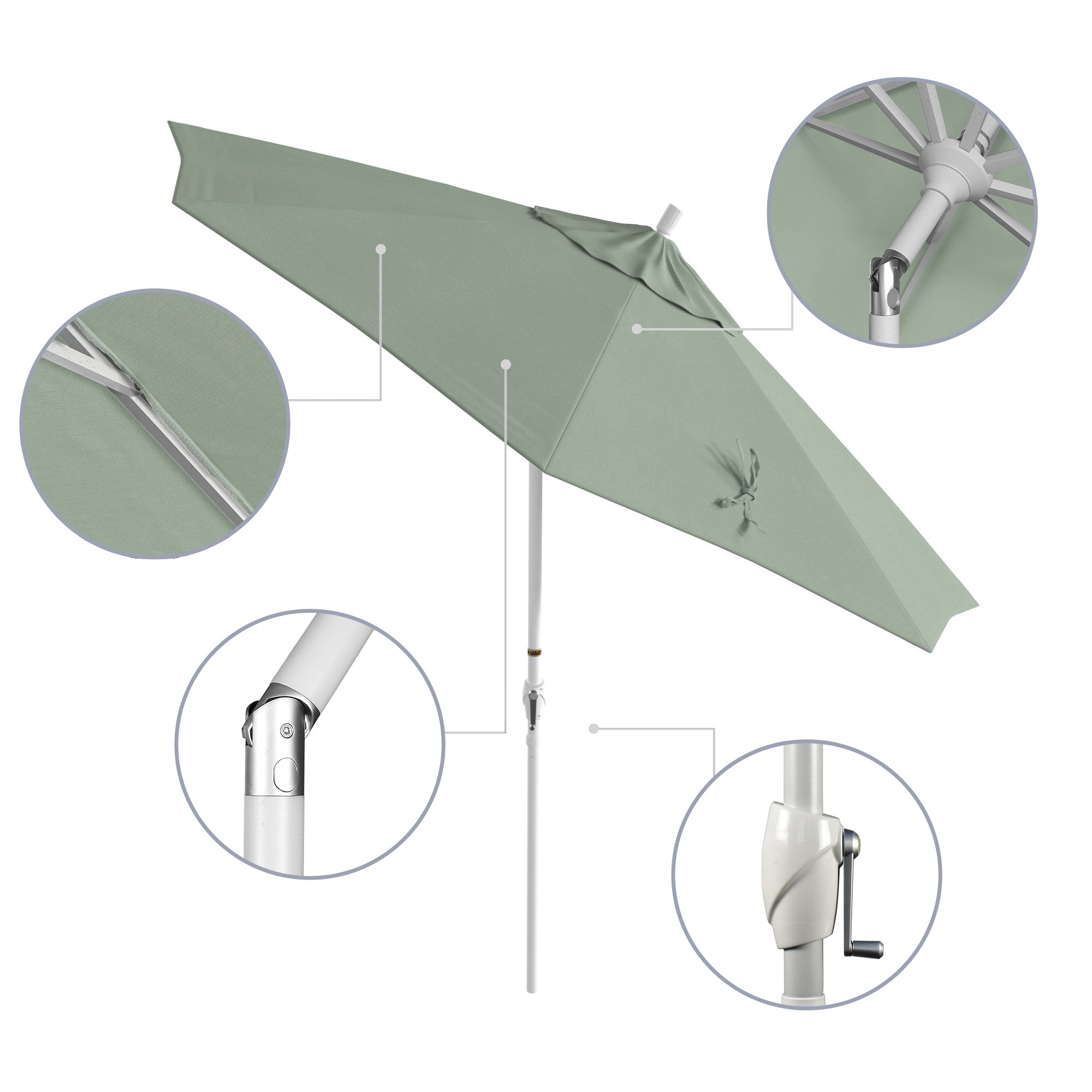 9' Pacific Trail Series Patio Umbrella - Sunbrella Fabric