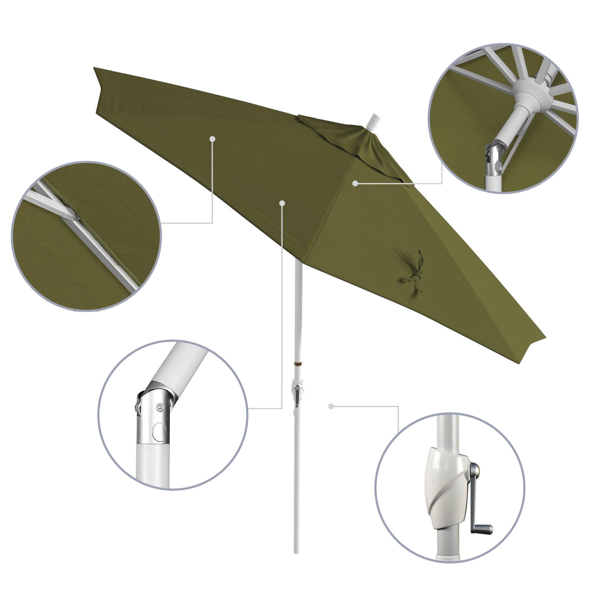 9' Pacific Trail Series Patio Umbrella - Sunbrella Fabric