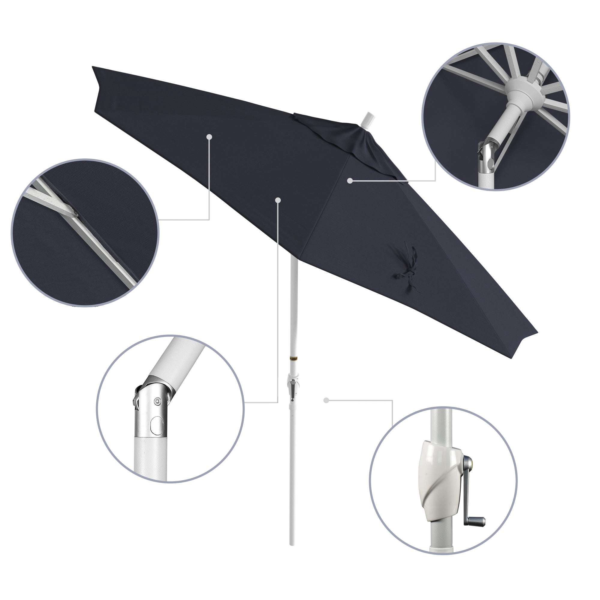 9' Pacific Trail Series Patio Umbrella - Sunbrella Fabric