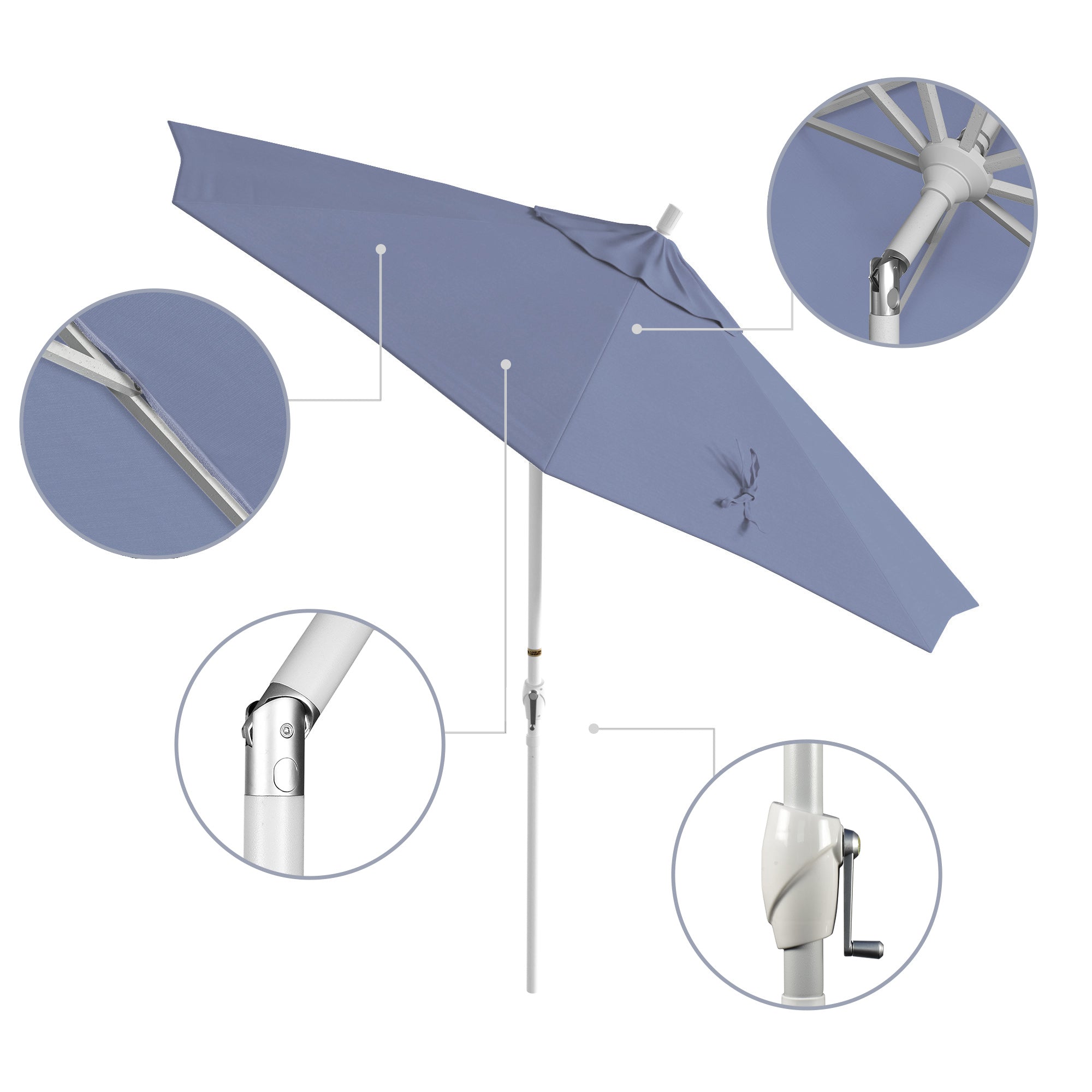 9' Pacific Trail Series Patio Umbrella - Sunbrella Fabric