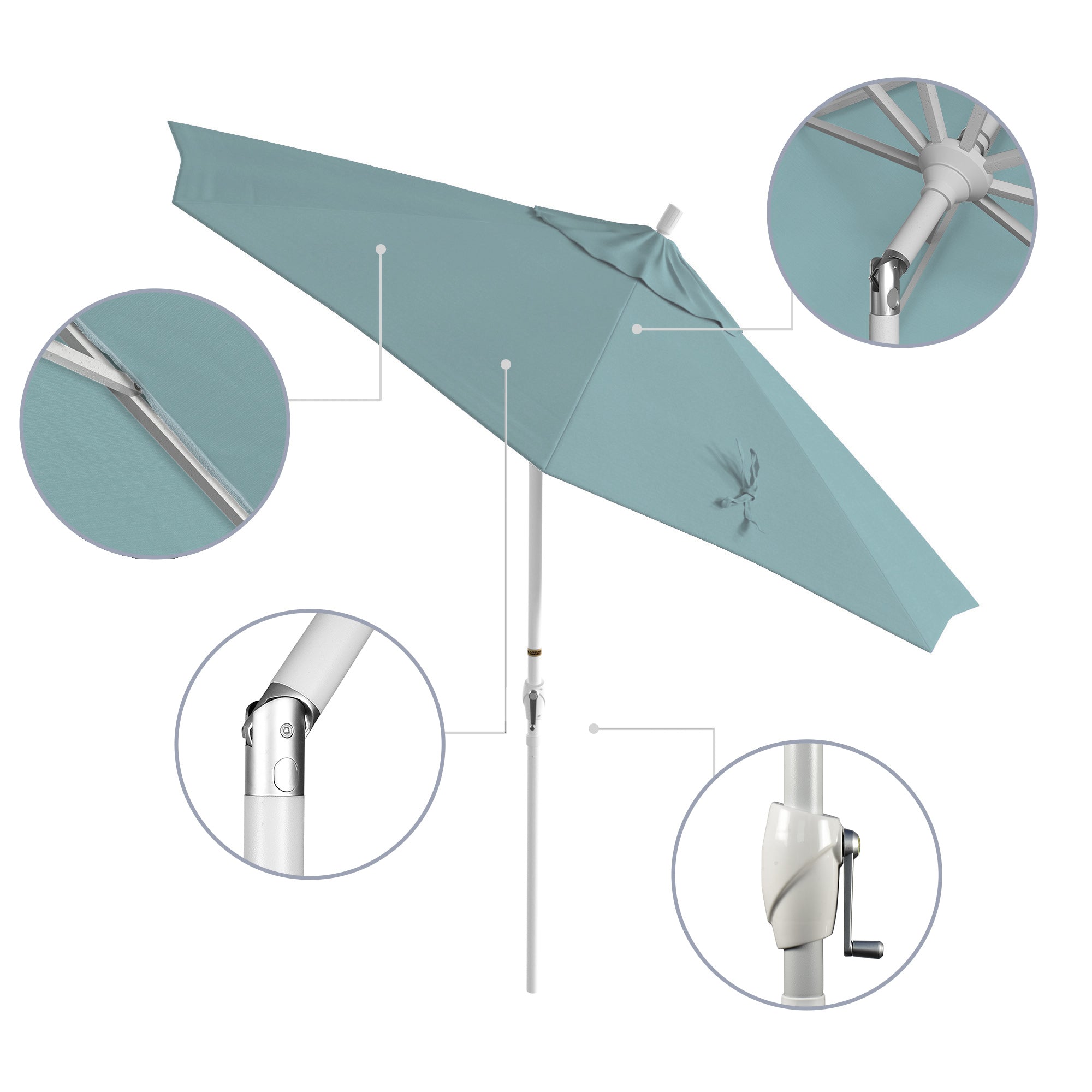 9' Pacific Trail Series Patio Umbrella - Sunbrella Fabric